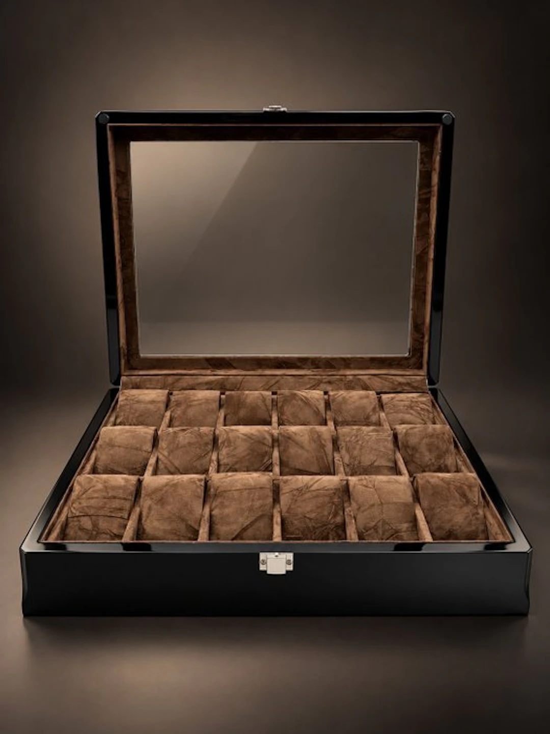 Jewellery box - Lacquered ebony finish - XL Watch Box