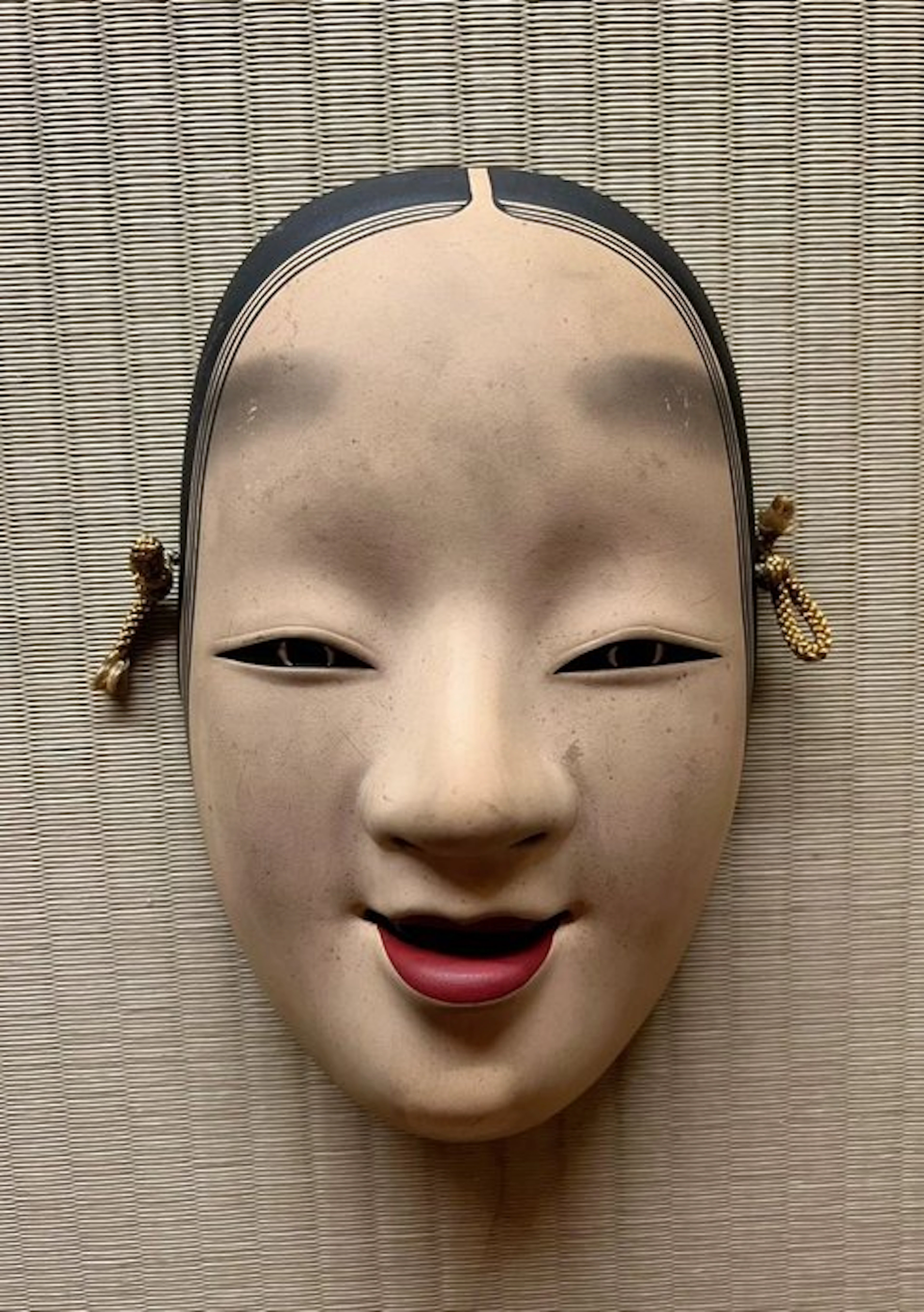 Mask - Japanese Noh mask, traditional Noh theater mask (No reserve price)
