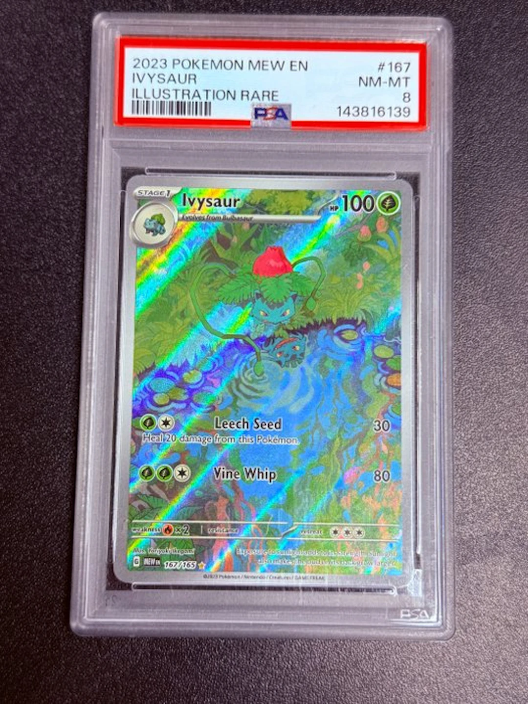 Pokémon - 1 Graded card - Ivysaur 167/165 Full art