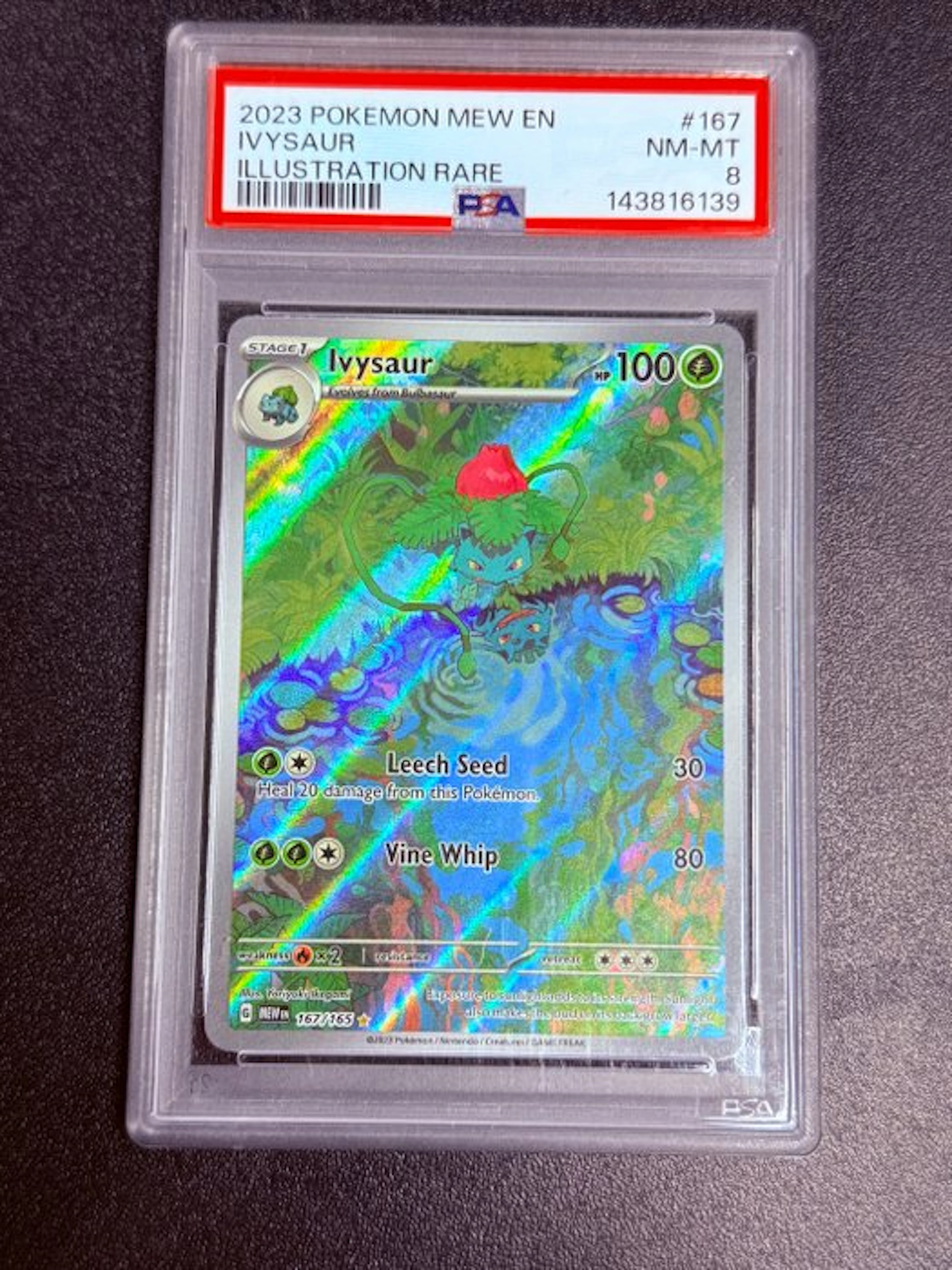Pokémon - 1 Graded card - Ivysaur 167/165 Full art