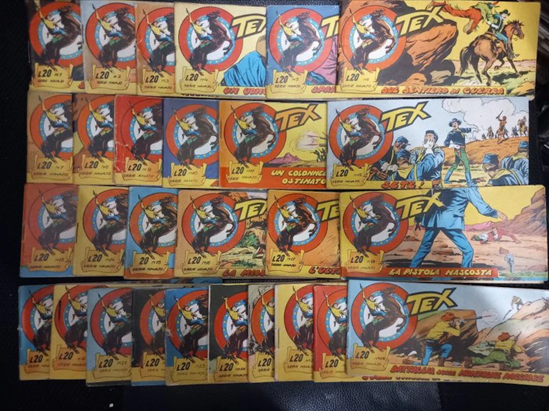 Tex nn. 1/28 - Striscia serie Navajo completa originale...