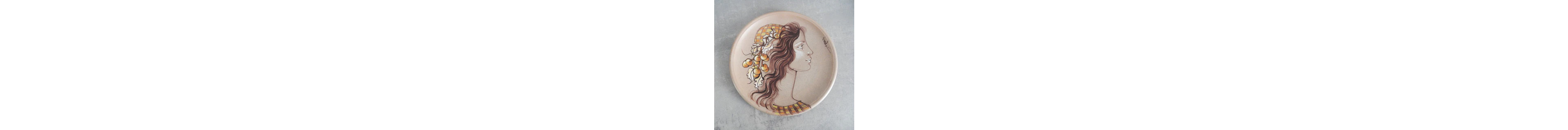 Studio Errevi - Romolo Verzolini - Dish - D. 30,5 cm - Maiolica