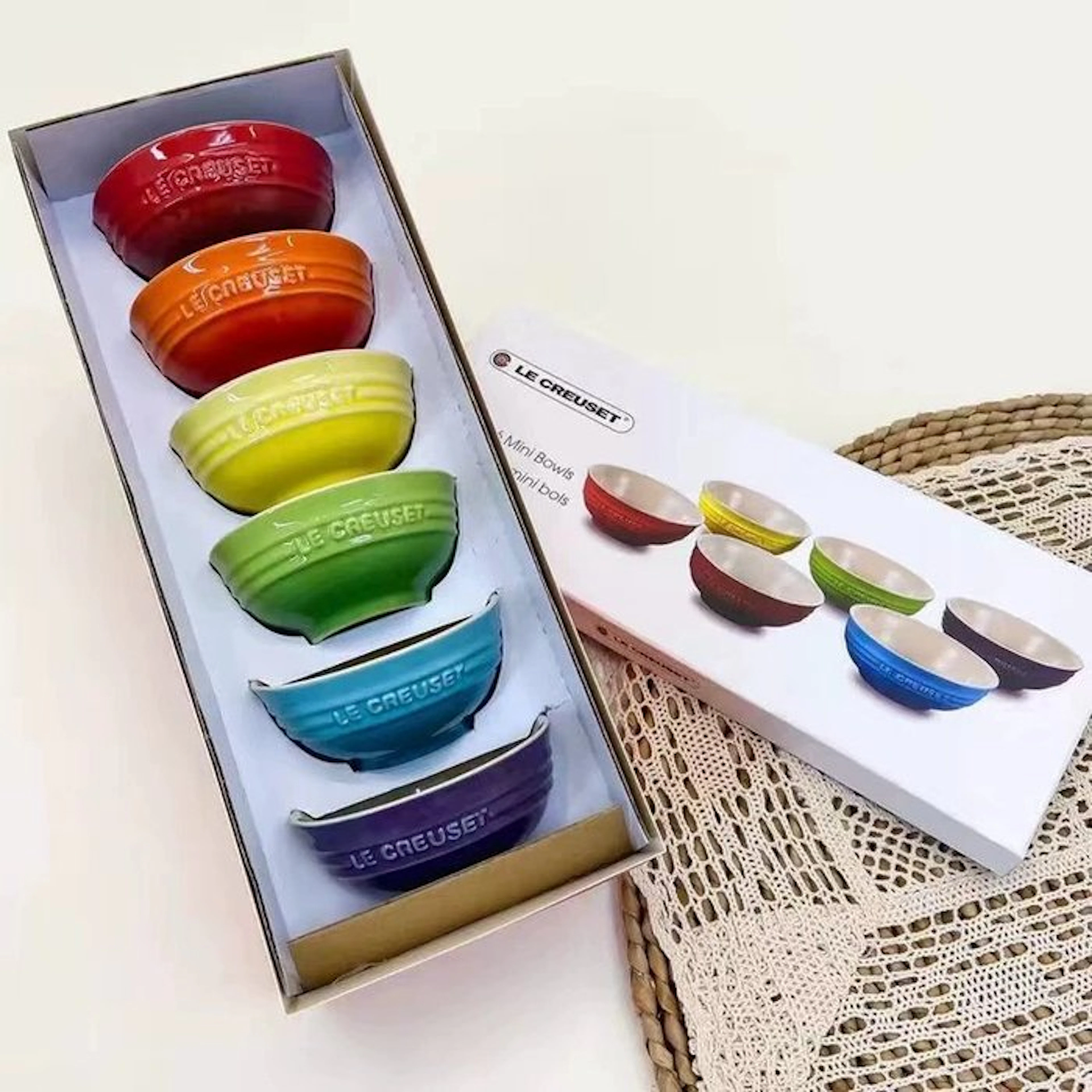 Le Creuset - Bowl (6) - Ceramic - Rainbow Small Bowl Set