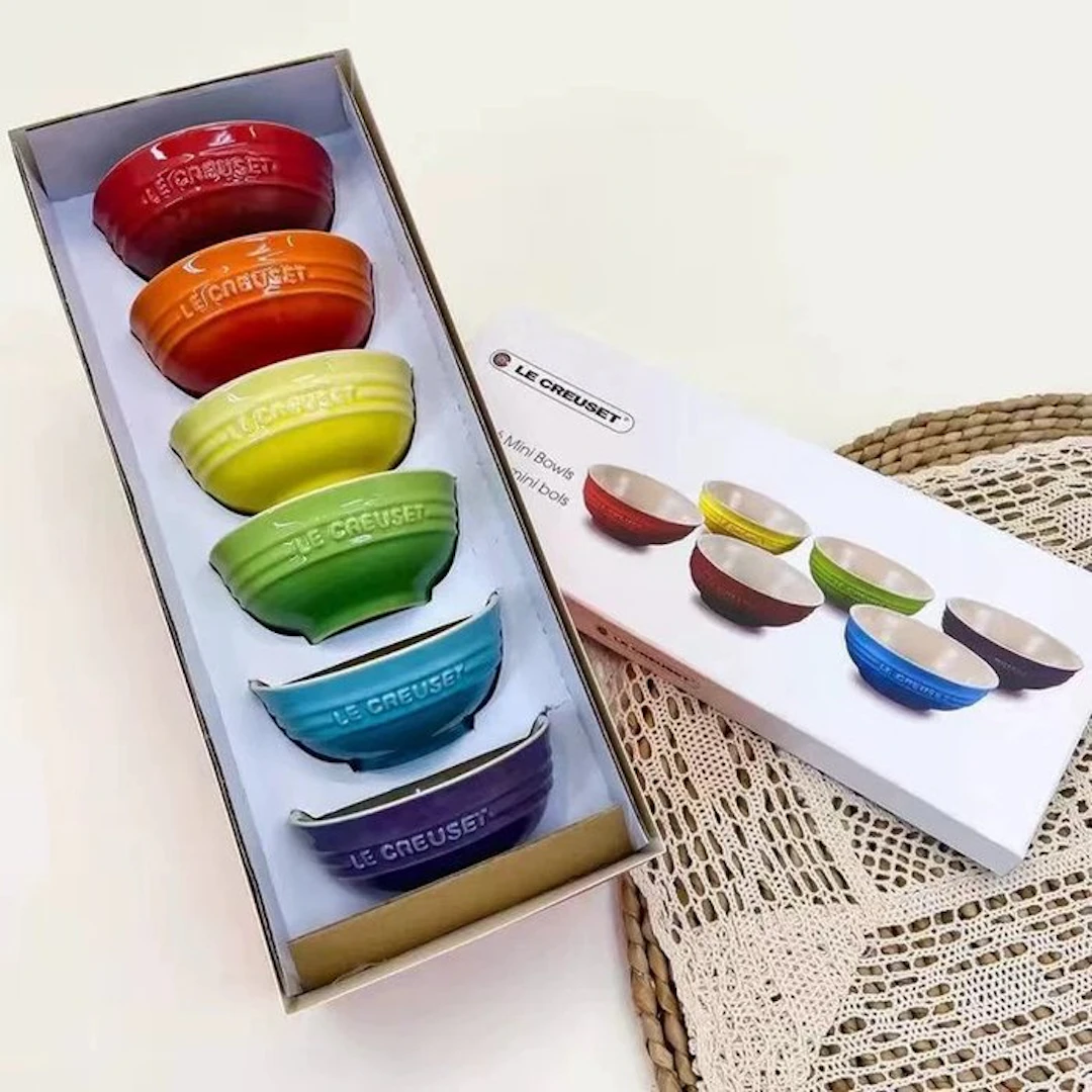 Le Creuset - Bowl (6) - Ceramic - Rainbow Small Bowl Set