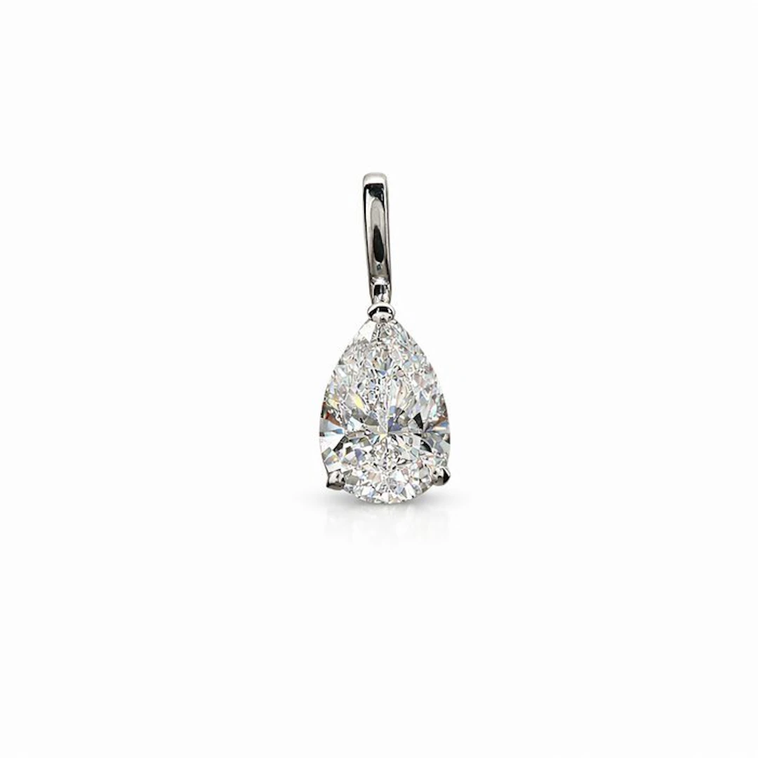 No reserve price - Pendant - 14 kt. White gold - 1.00ct. tw. Diamond