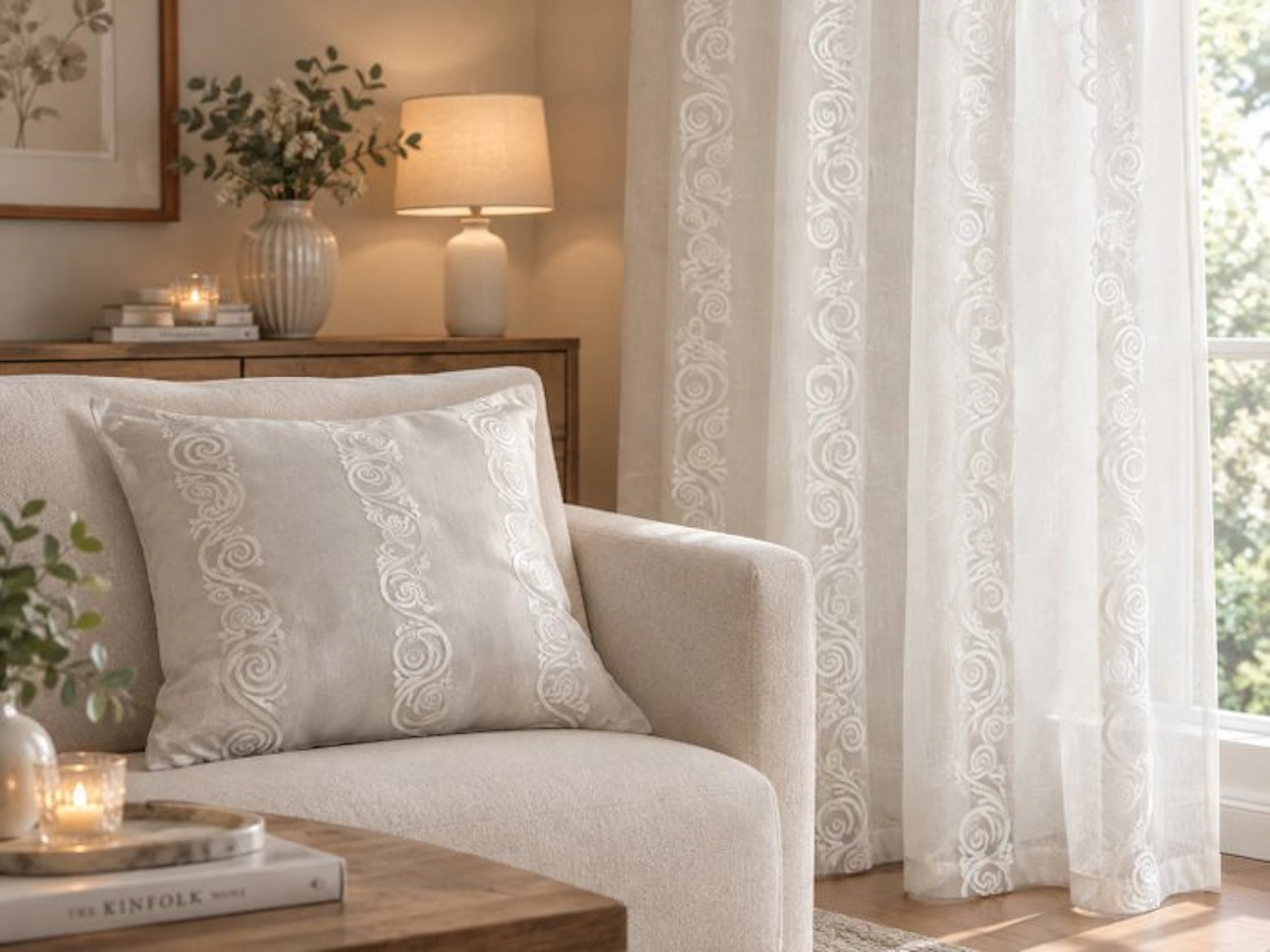 Elegant fabric suitable for any setting. - Textile - 490 cm - 300 cm