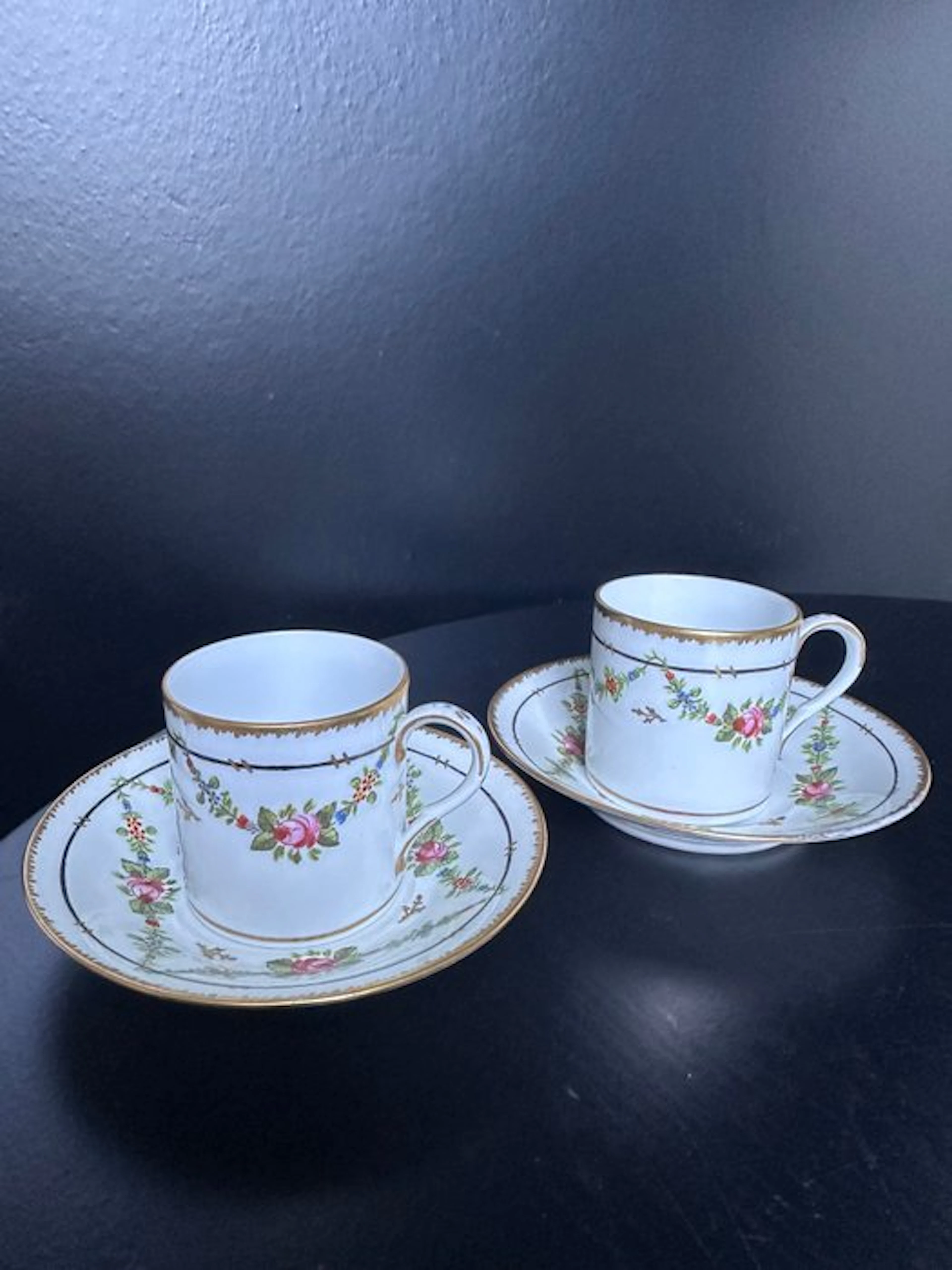 Cup and saucer (2) - Rare Vintage Art Deco Porcelain...