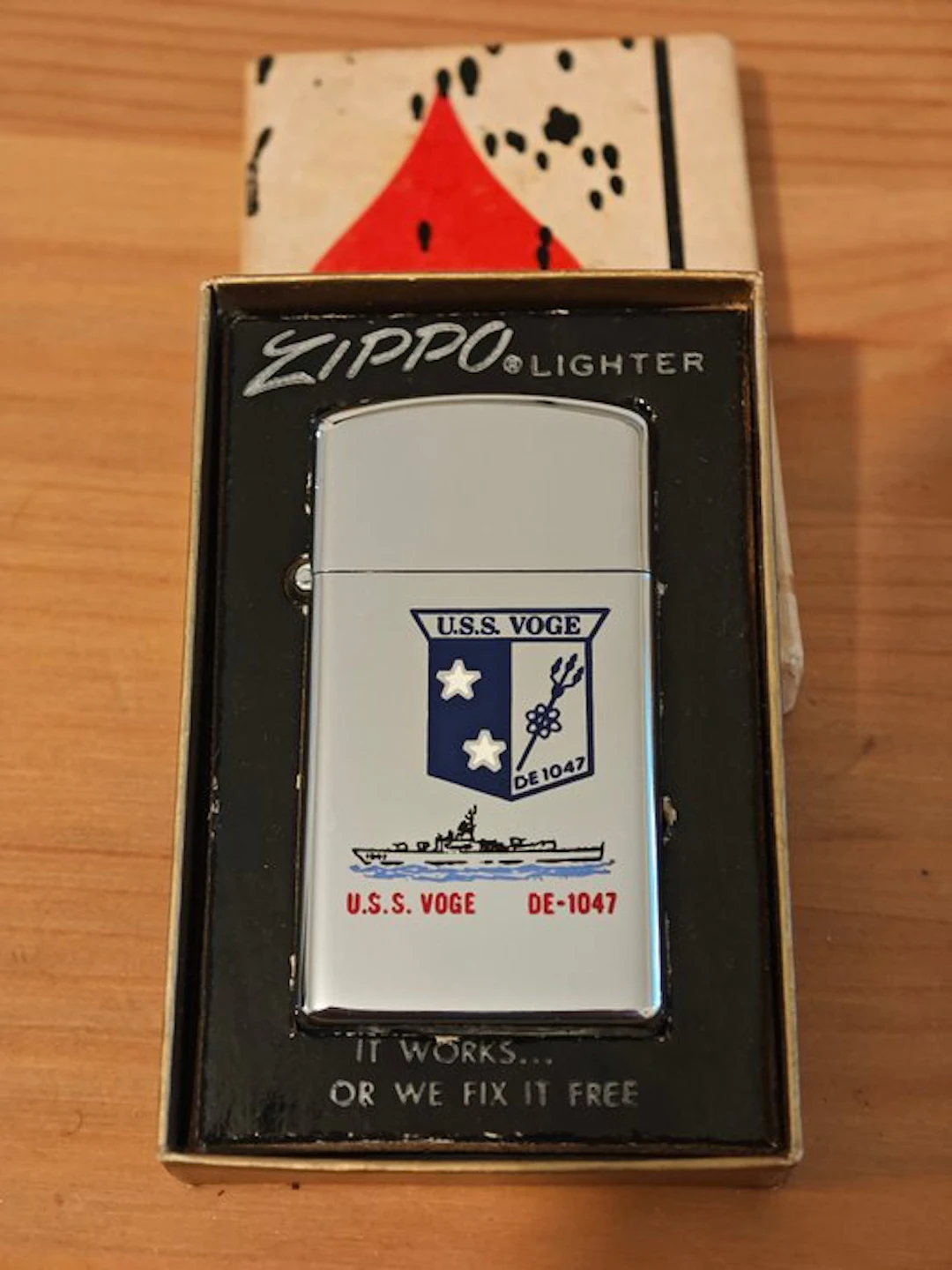 Zippo - Vintage Zippo Slim 1972 – U.S.S