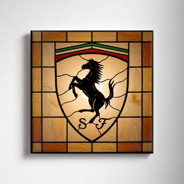 Kleury.art - [Ceramic Tile Art] "The Scuderia Shield” by Kleury.art (1/5)