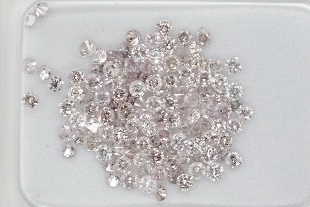 No reserve price - 119 pcs Diamond (Natural) - 1.03 ct - Round - SI1