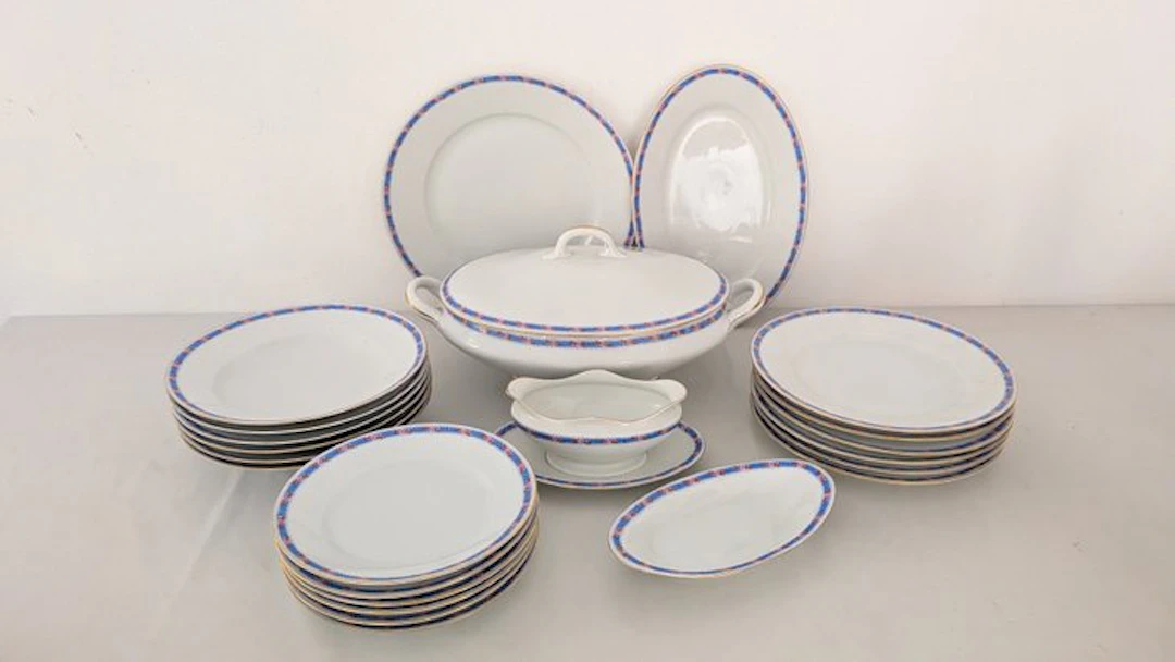 Richard Ginori - Dinner set for 6 (23) - Art Déco - Porcelain