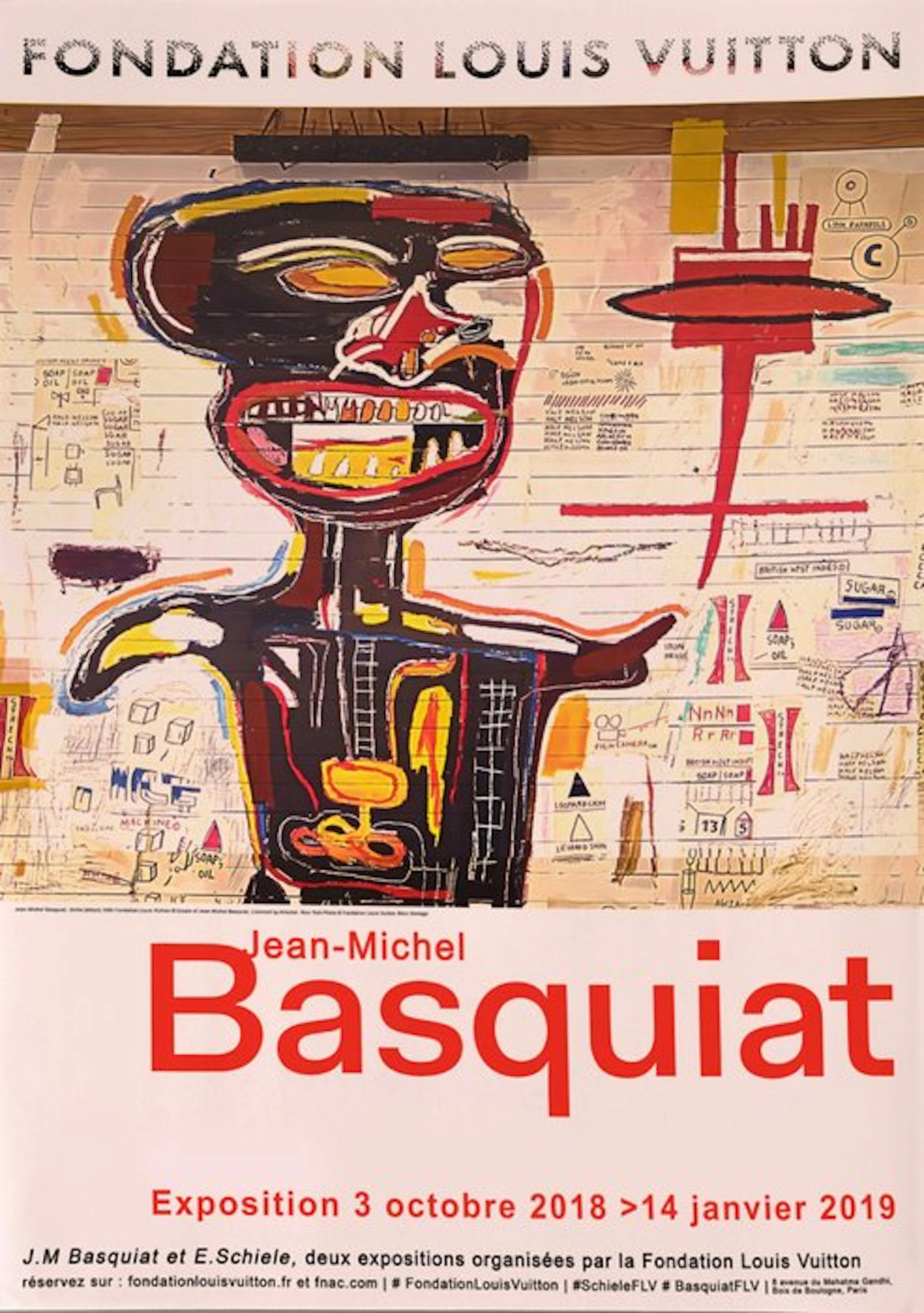 Jean-Michel Basquiat - Exhibition poster - Louis Vuitton Foundation