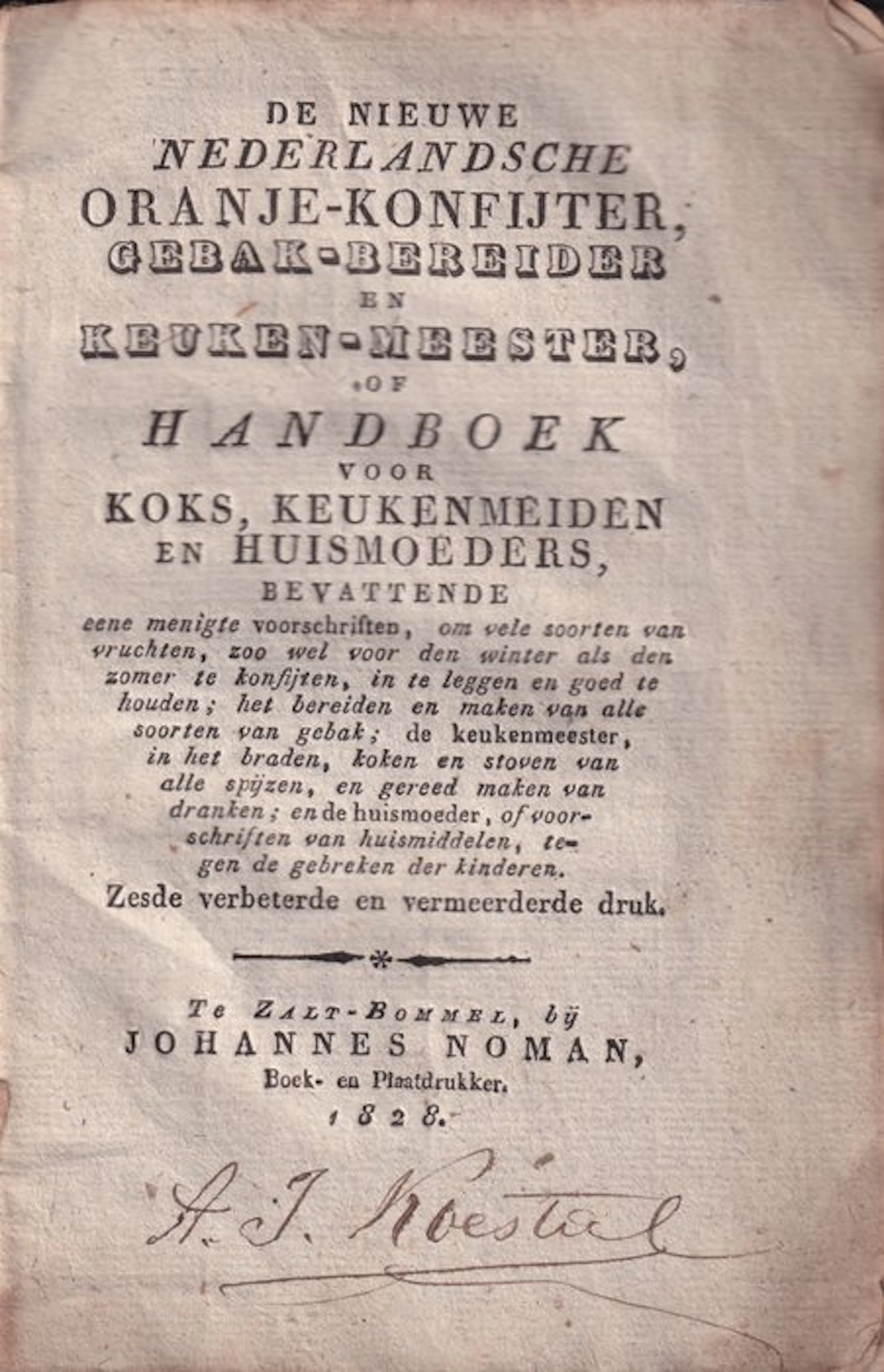 Anoniem - De nieuwe Nederlandsche Oranje-Konfijter