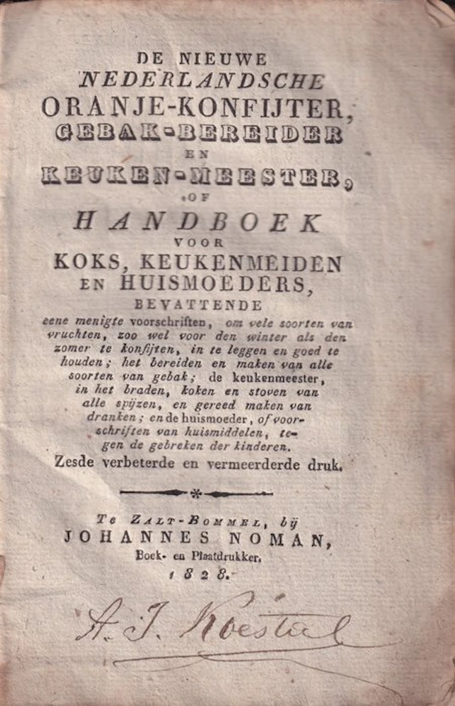 Anoniem - De nieuwe Nederlandsche Oranje-Konfijter