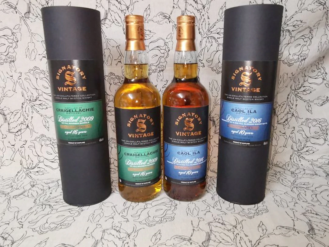 Craigellachie 2009 16yo + Caol Ila 2016 10yo - Signatory...