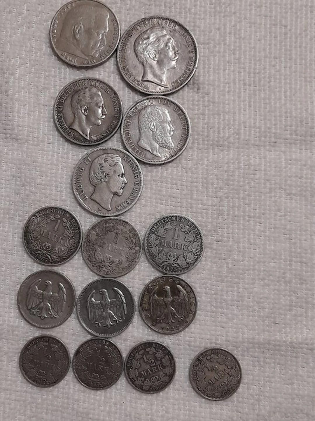 Germany. Collection of silver coins
