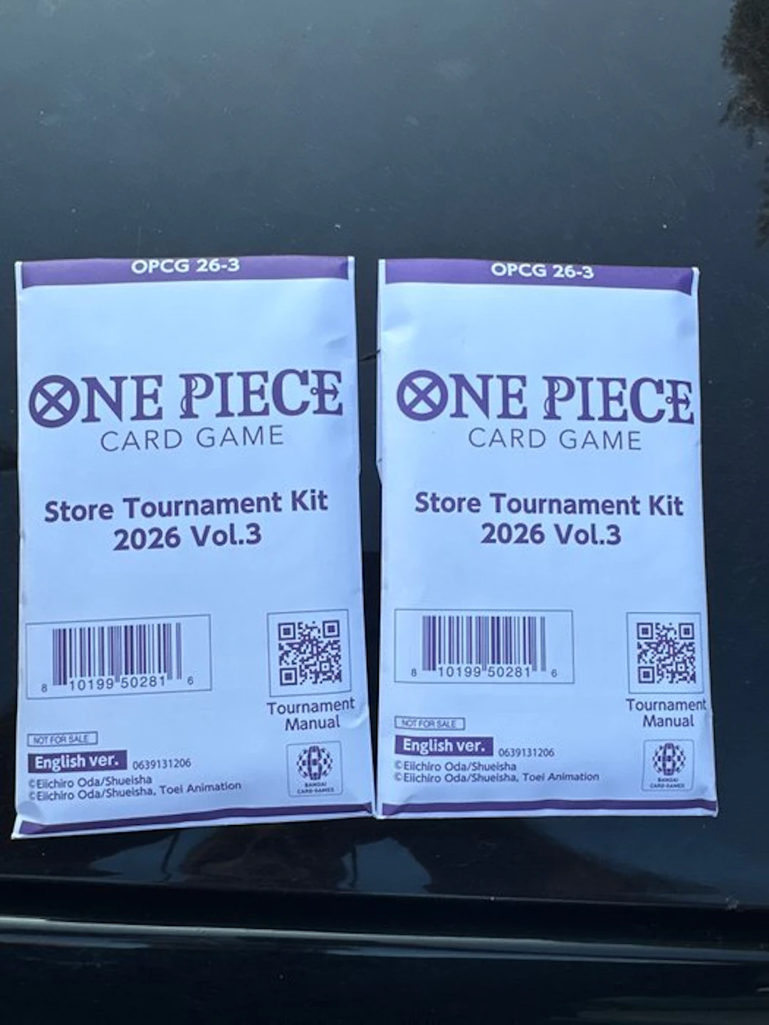 Bandai - 2 Booster box - One Piece - One piece tournament kit 2026 vol 3
