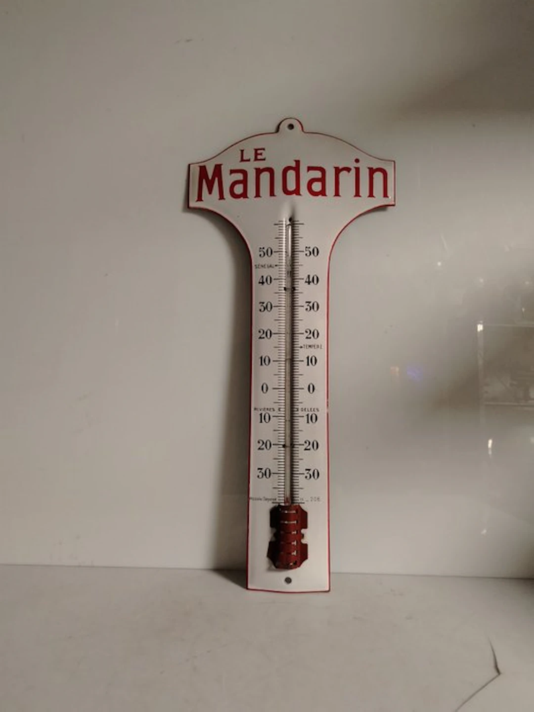 Le Mandarin - Termometro - Pubblicitario - 1930s - Enamel sign - Iron, Enamel