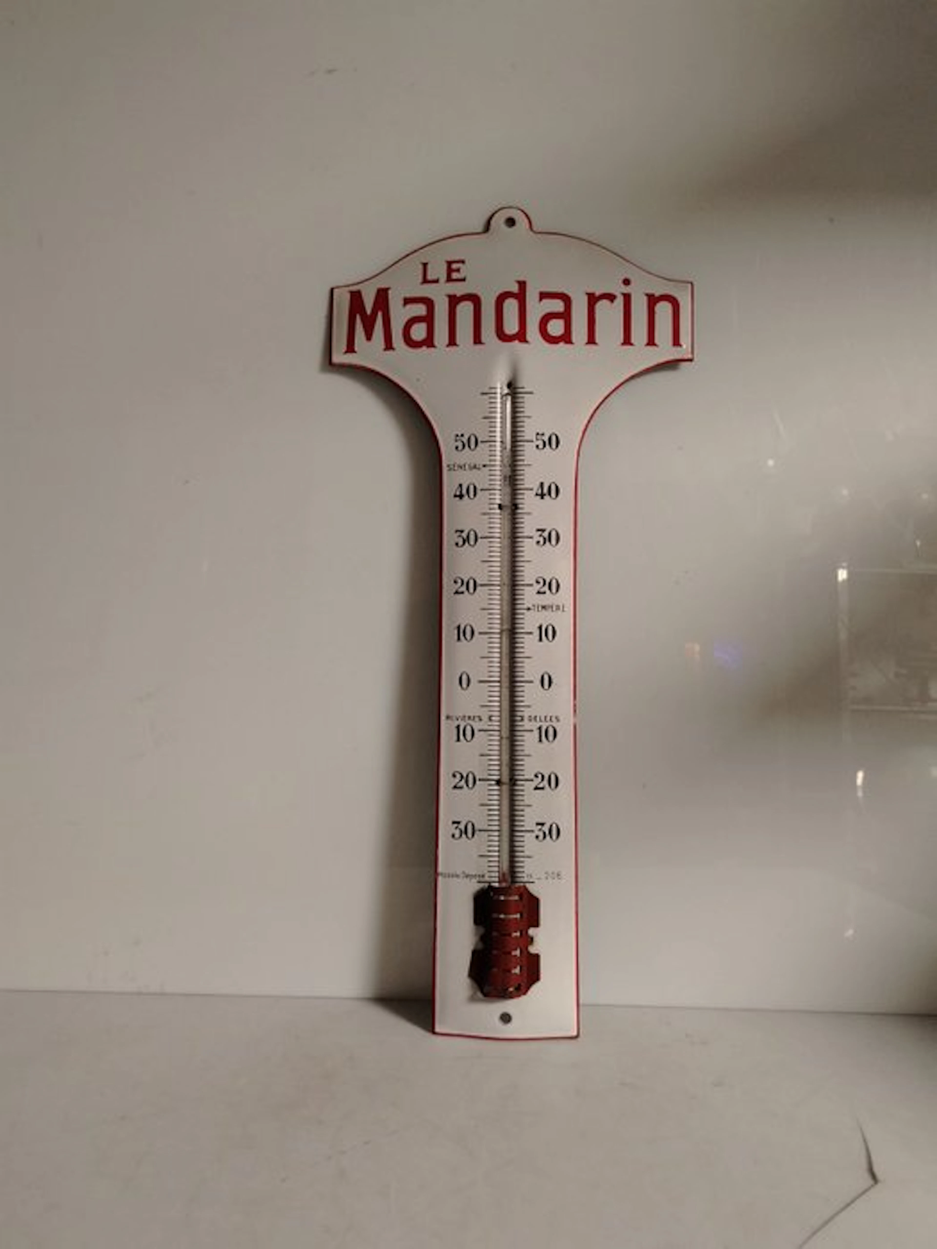 Le Mandarin - Termometro - Pubblicitario - 1930s - Enamel sign - Iron, Enamel