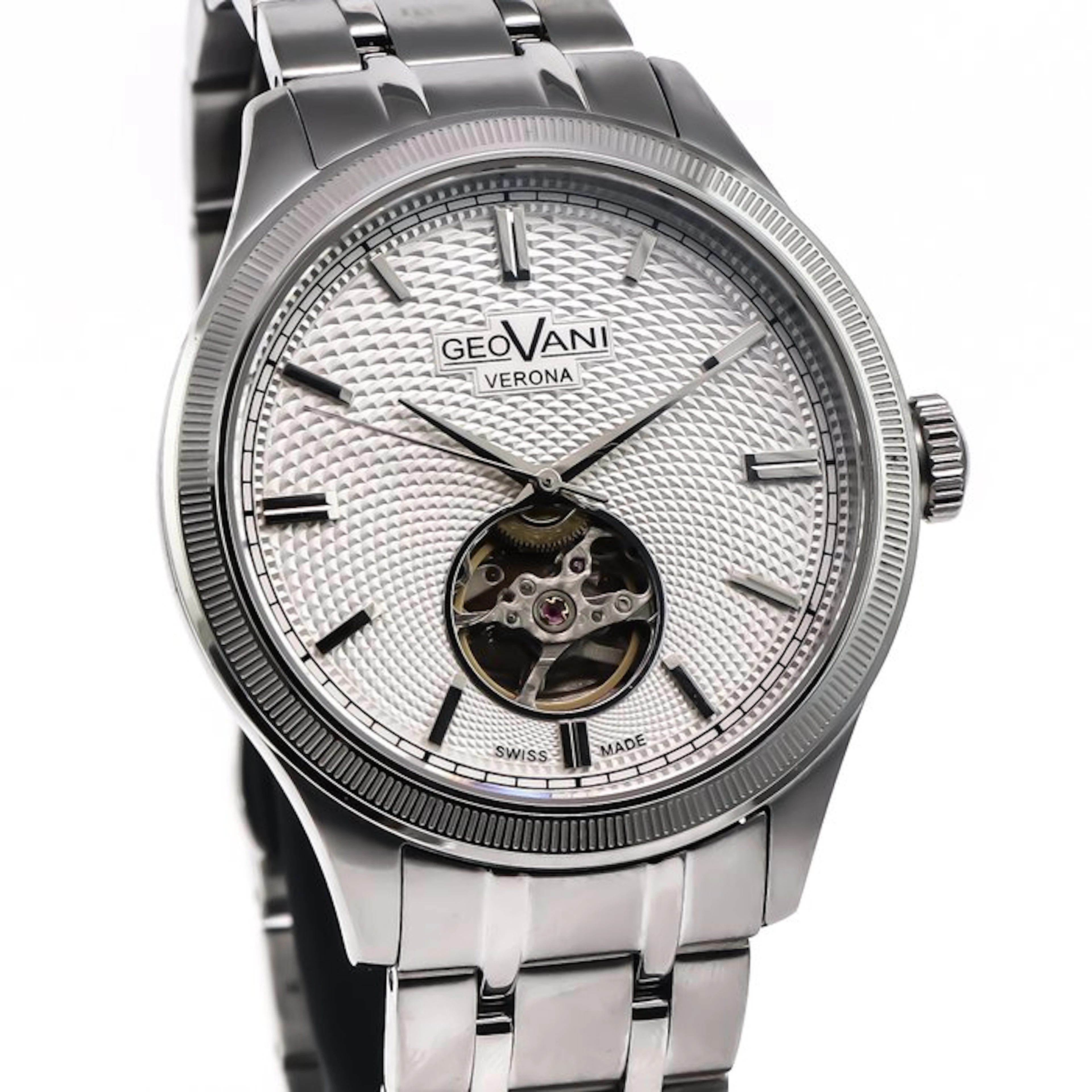 GEOVANI - Verona Open-Heart Swiss Automatic Watch...