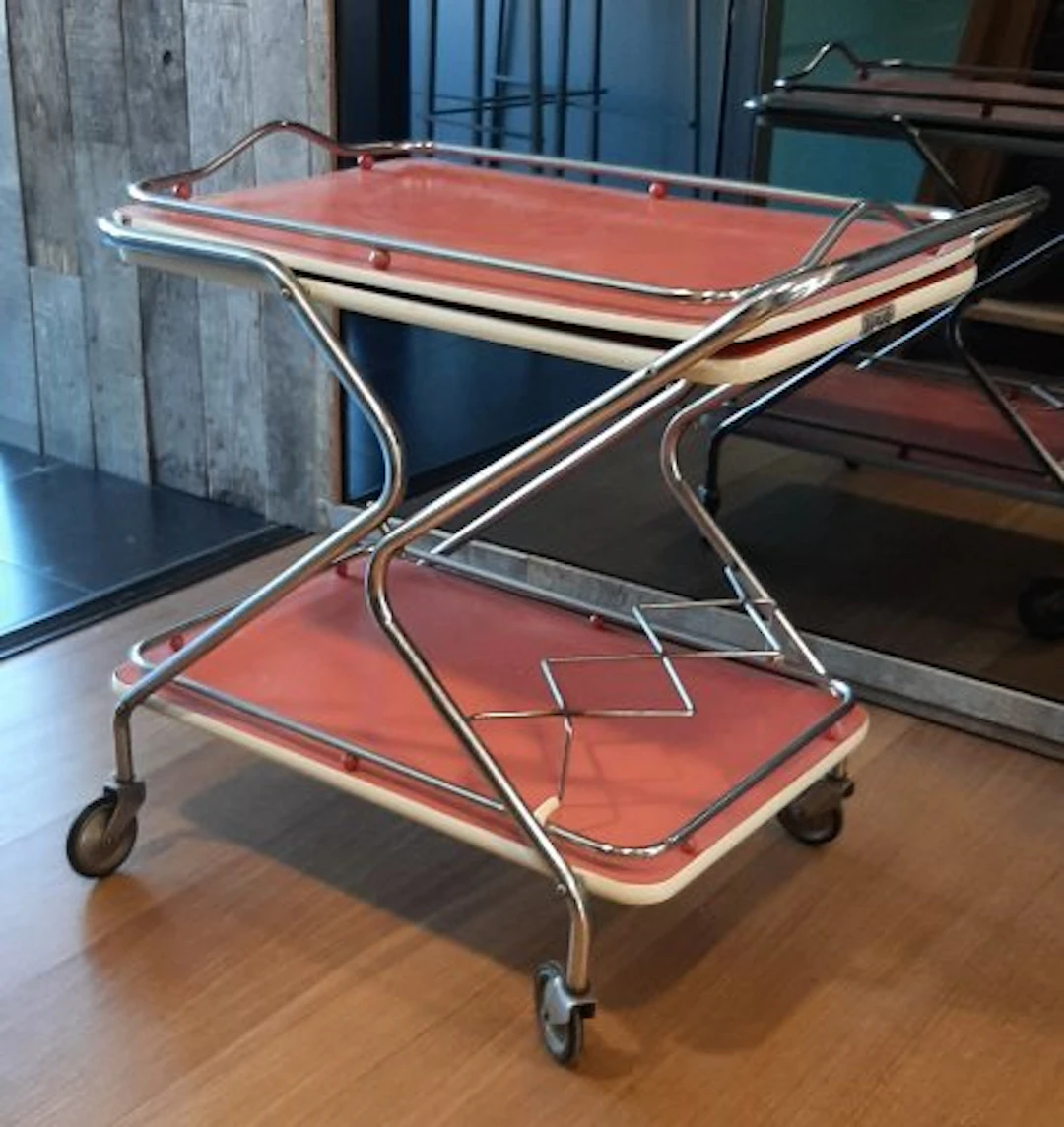Torck - Serving trolley - Chrome-plated steel