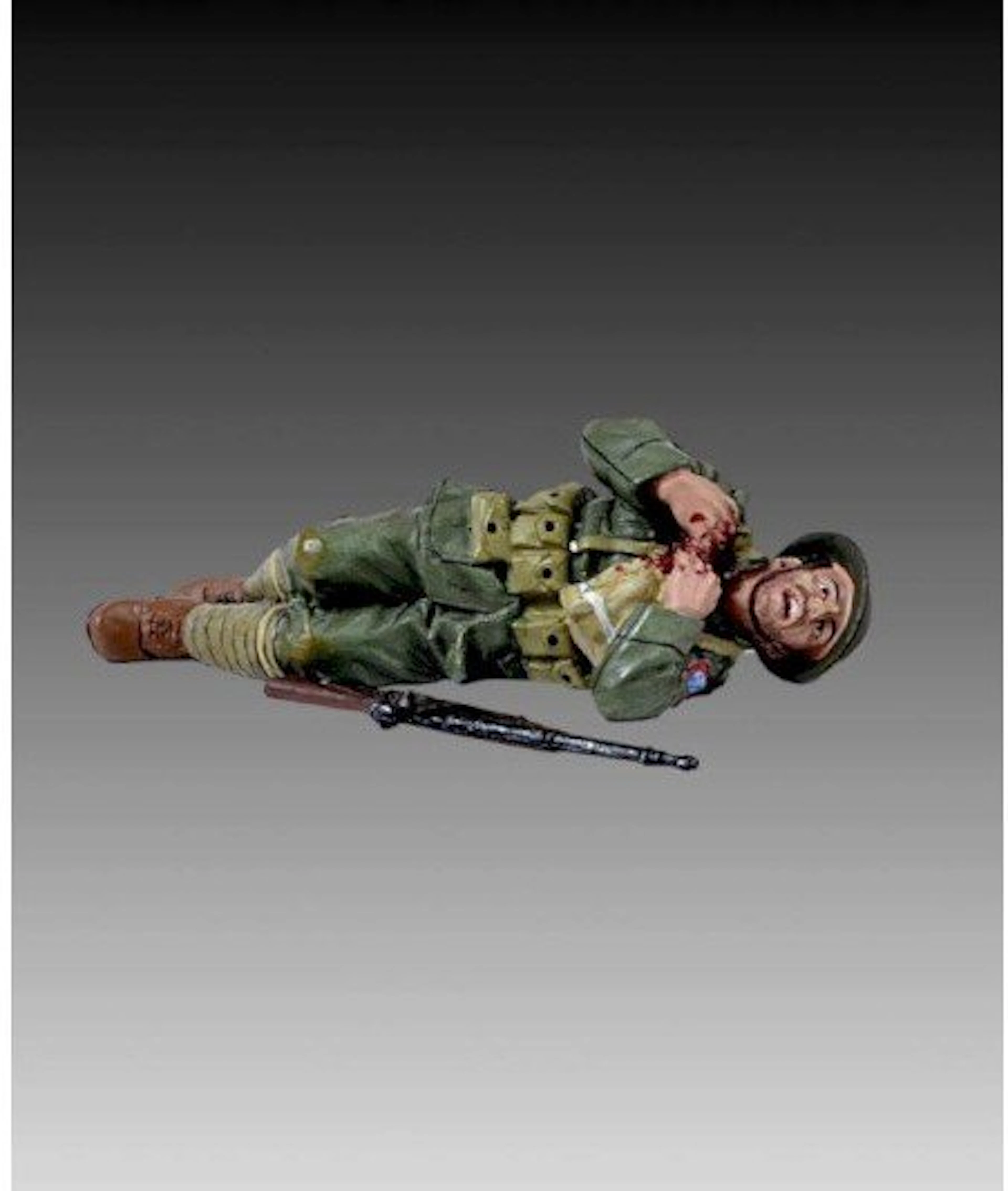 thomas gunn - Figure - Pte Fred Waring with rifle - Alloy