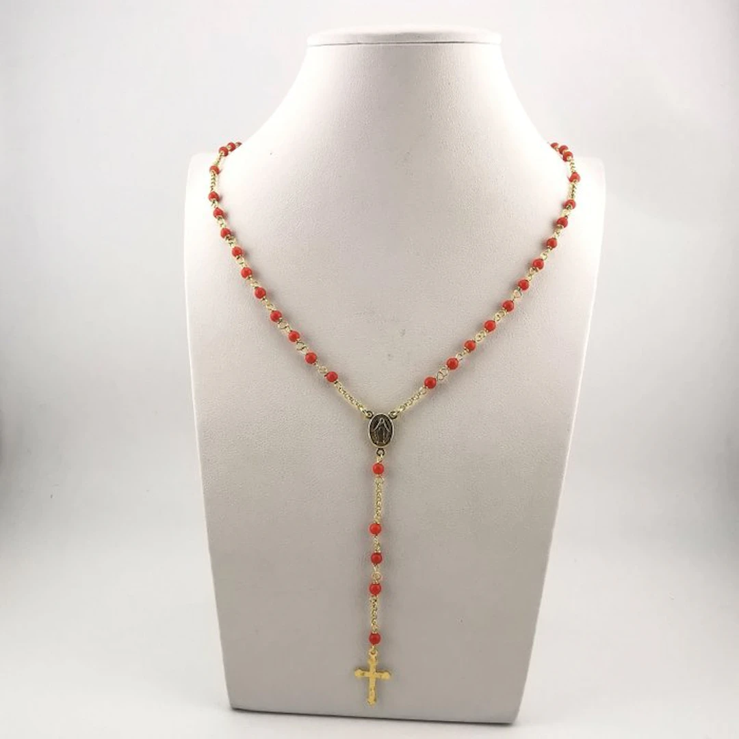Coral - Sterling Silver 925 - Necklace