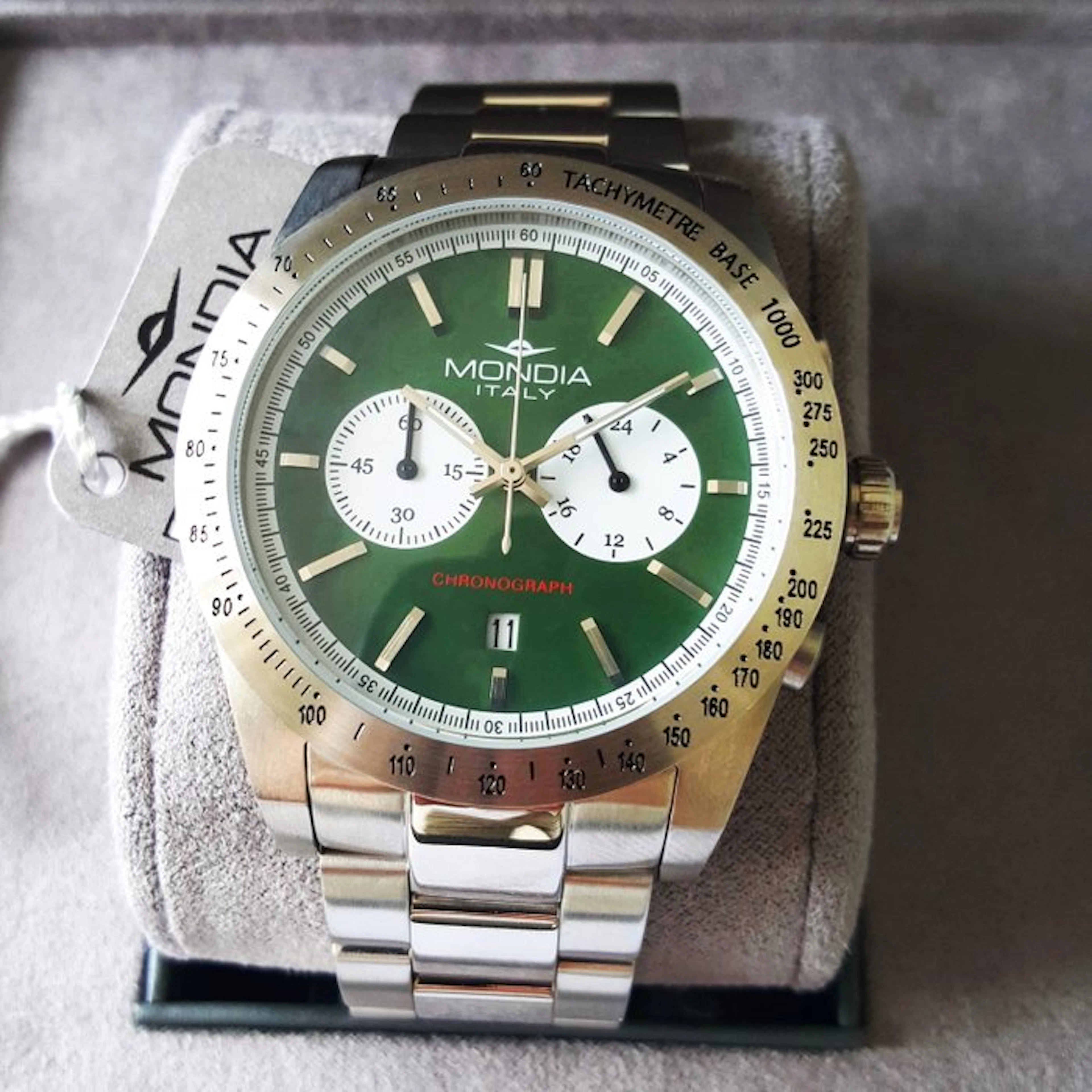 Mondia - Chronograph - Multifunction - Tachymeter - Steel...