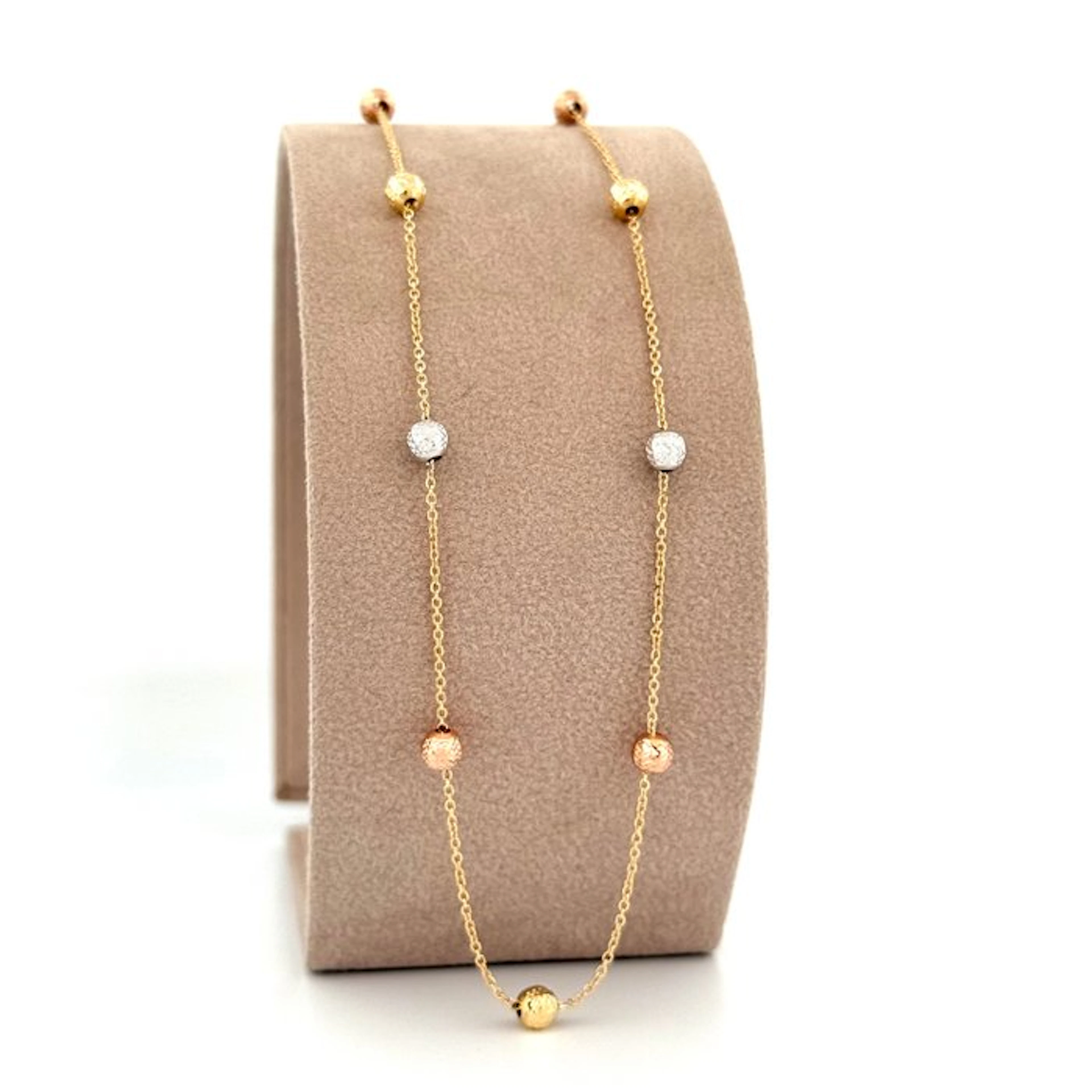 Necklace - 18 kt. Yellow gold, White gold, Rose gold - Gold Art