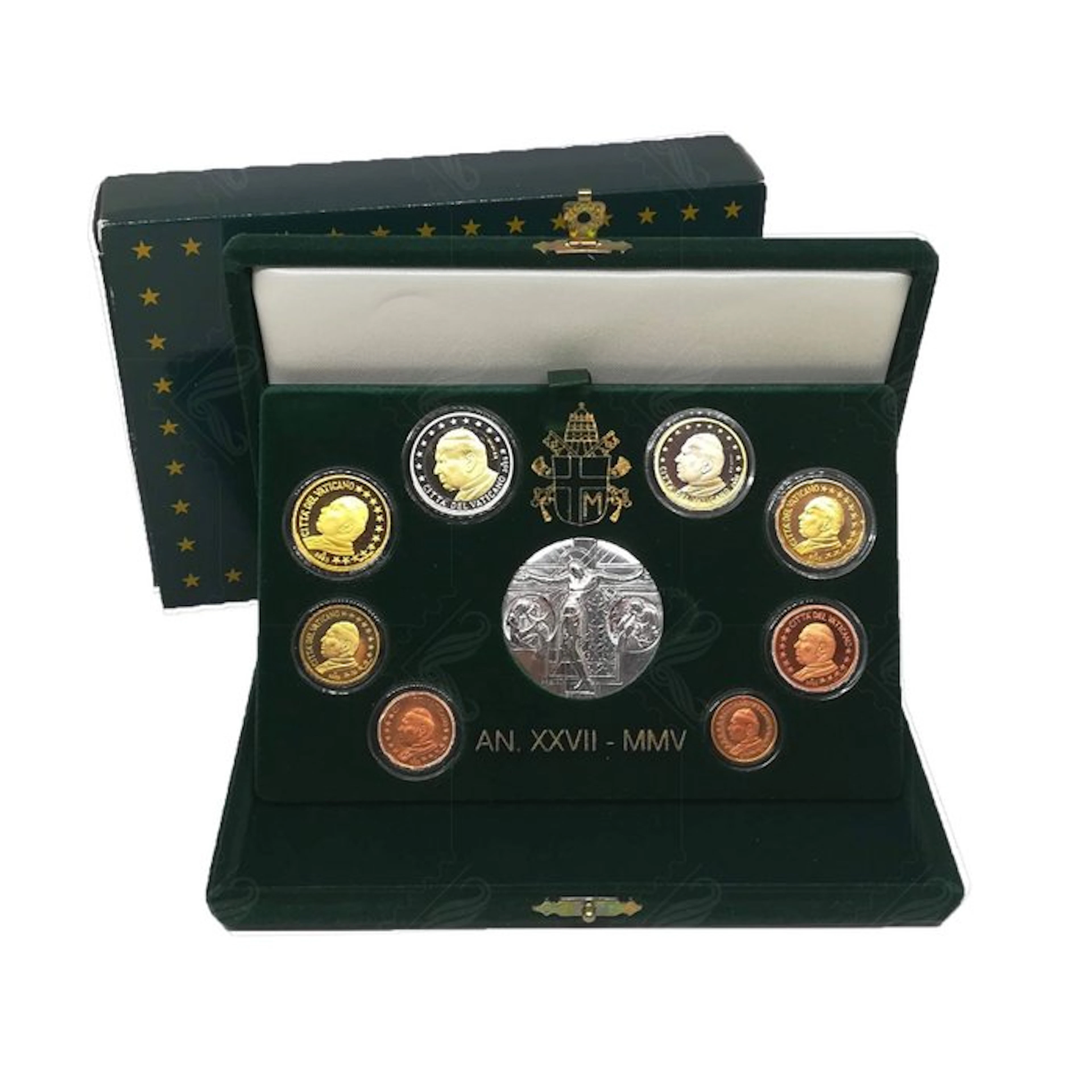 Vatican. Proof Set 2005 (incl. Silver Medal) (No reserve price)