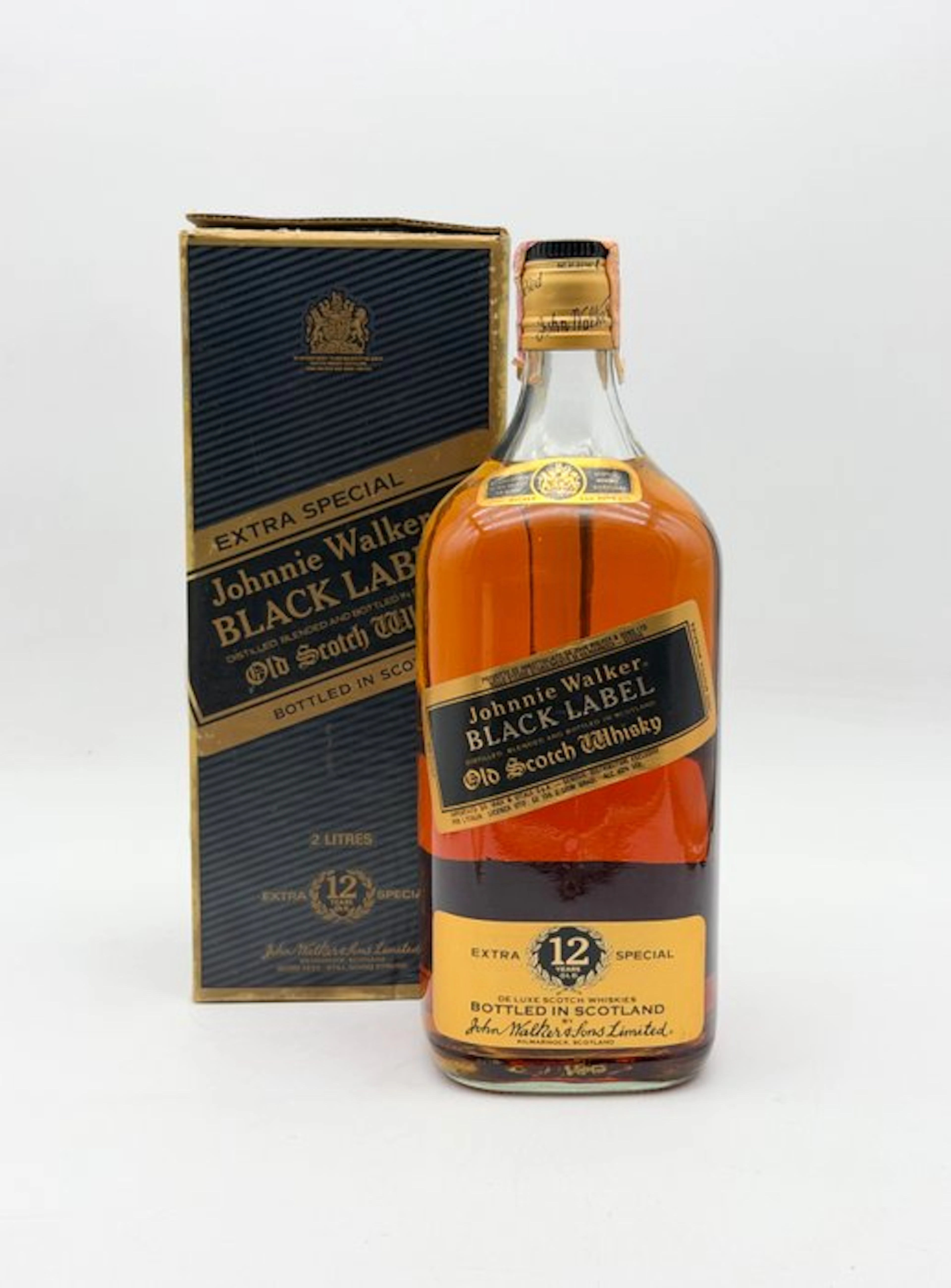 Johnnie Walker 12 years old Black Label Extra Special - b. 1980s - 2 Litres