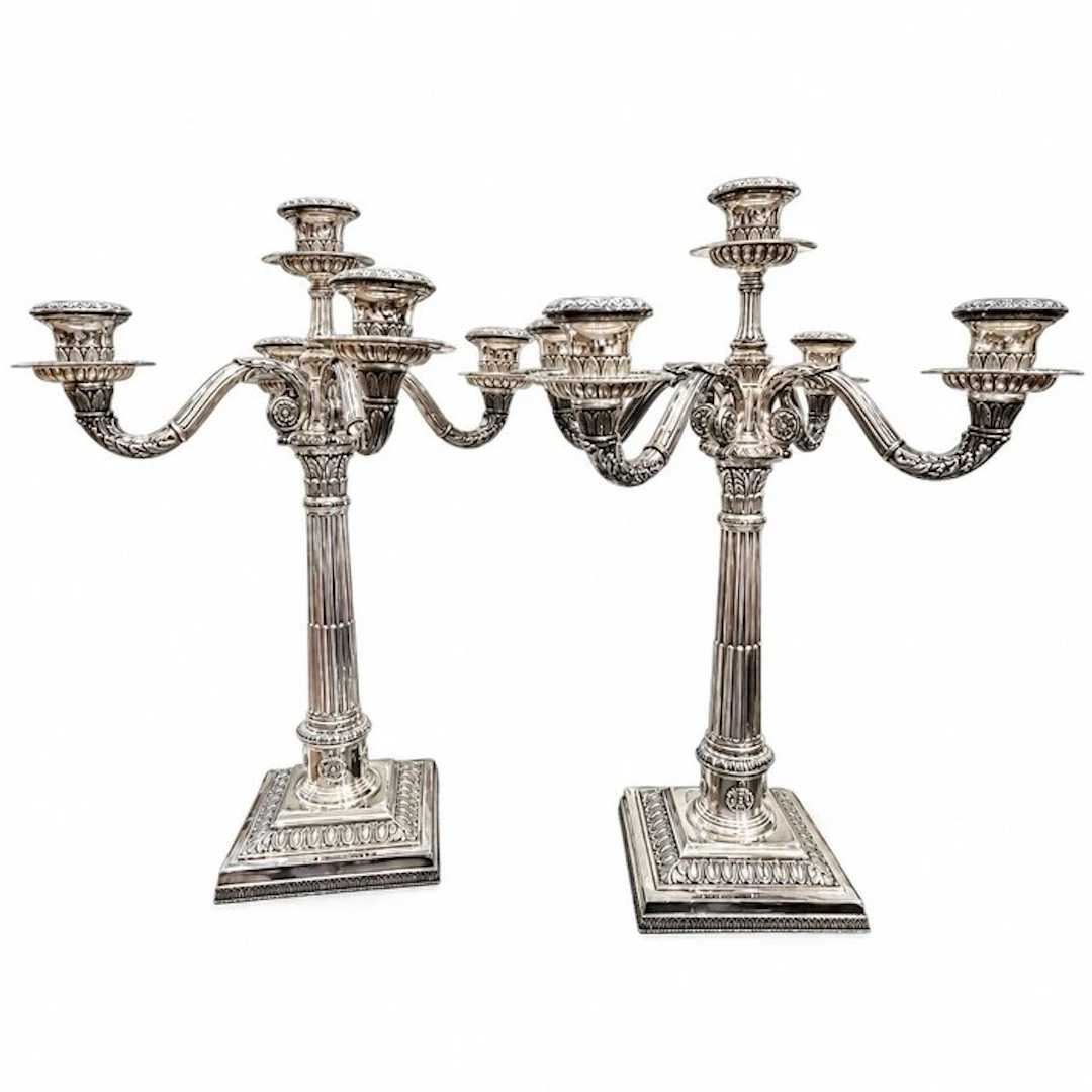 riccio - Candelabrum (2) - .800 silver