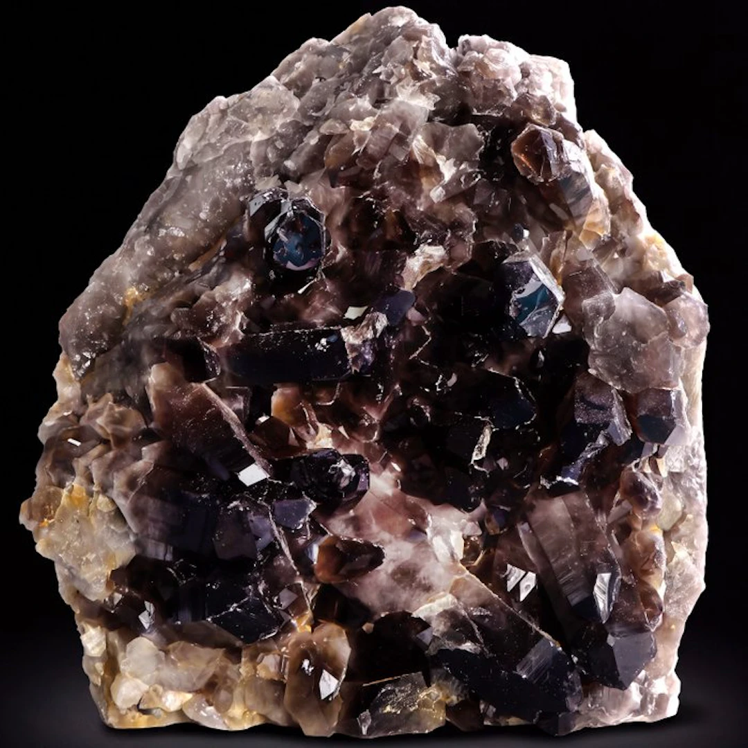 Smokey Quartz - 26x28x12 cm - Geode- 9.7 kg