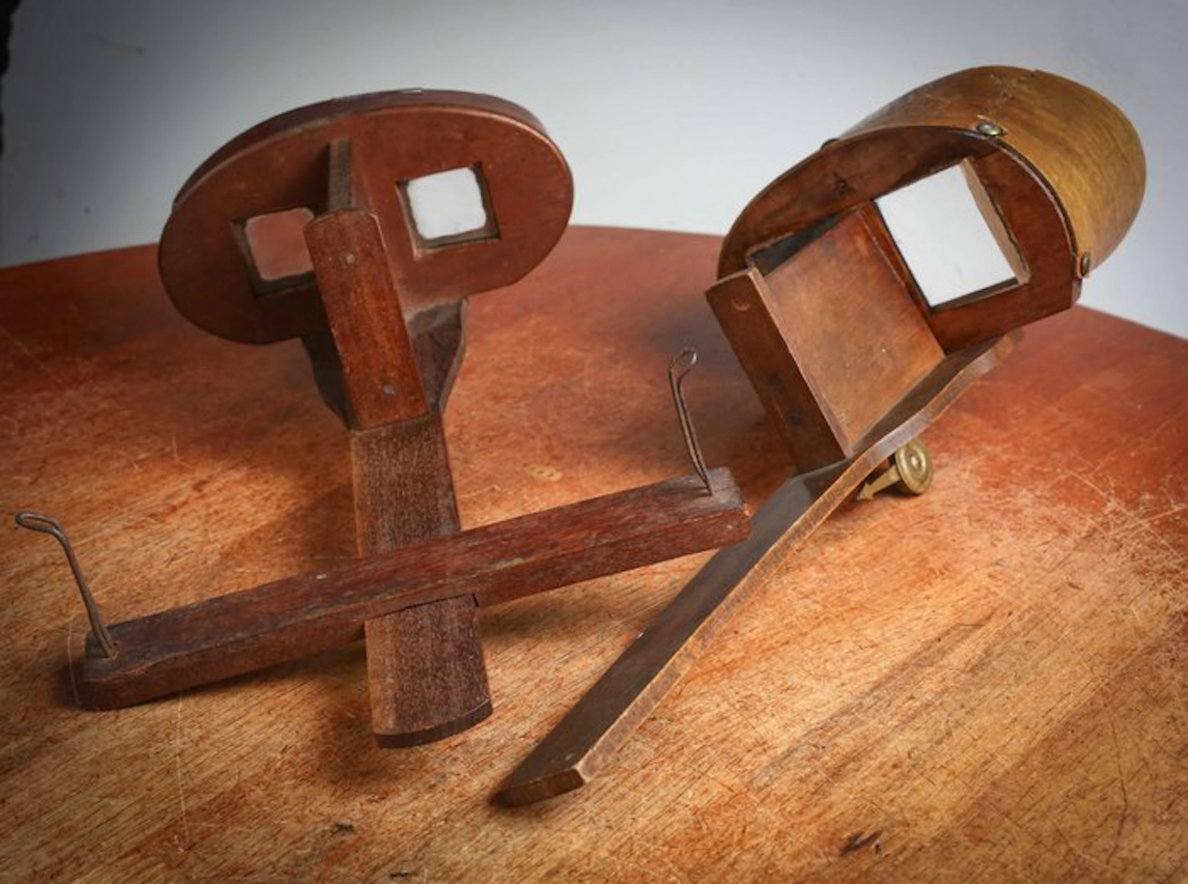 2 Stéréoscopes type Mexicain pour vues 9x18 Stereo viewer