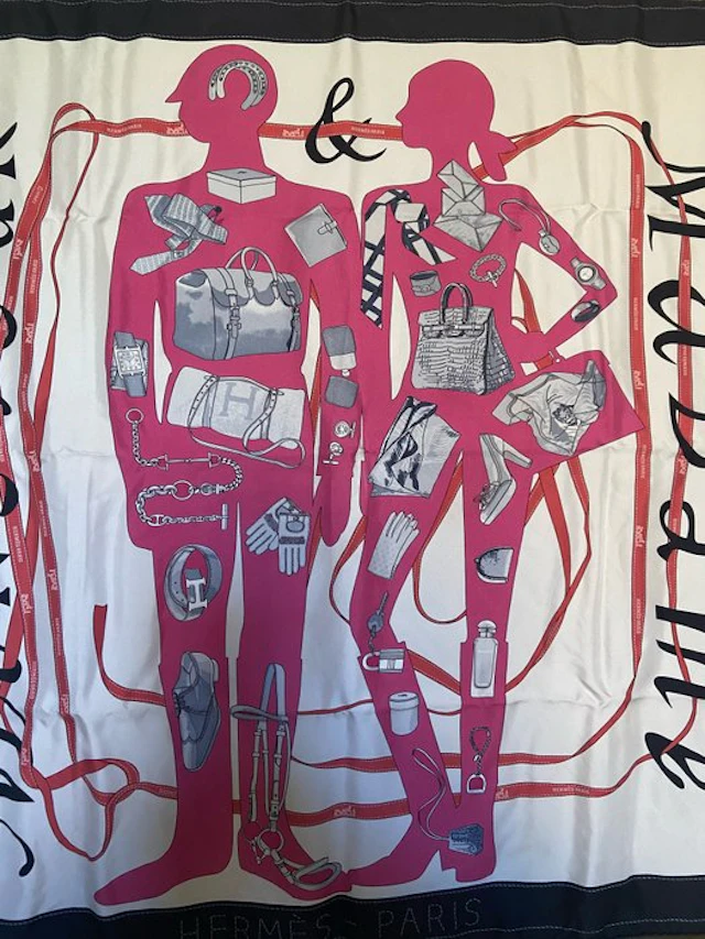 Hermès - " Monsieur et Dames" par Bali Barret 2006 - Scarf