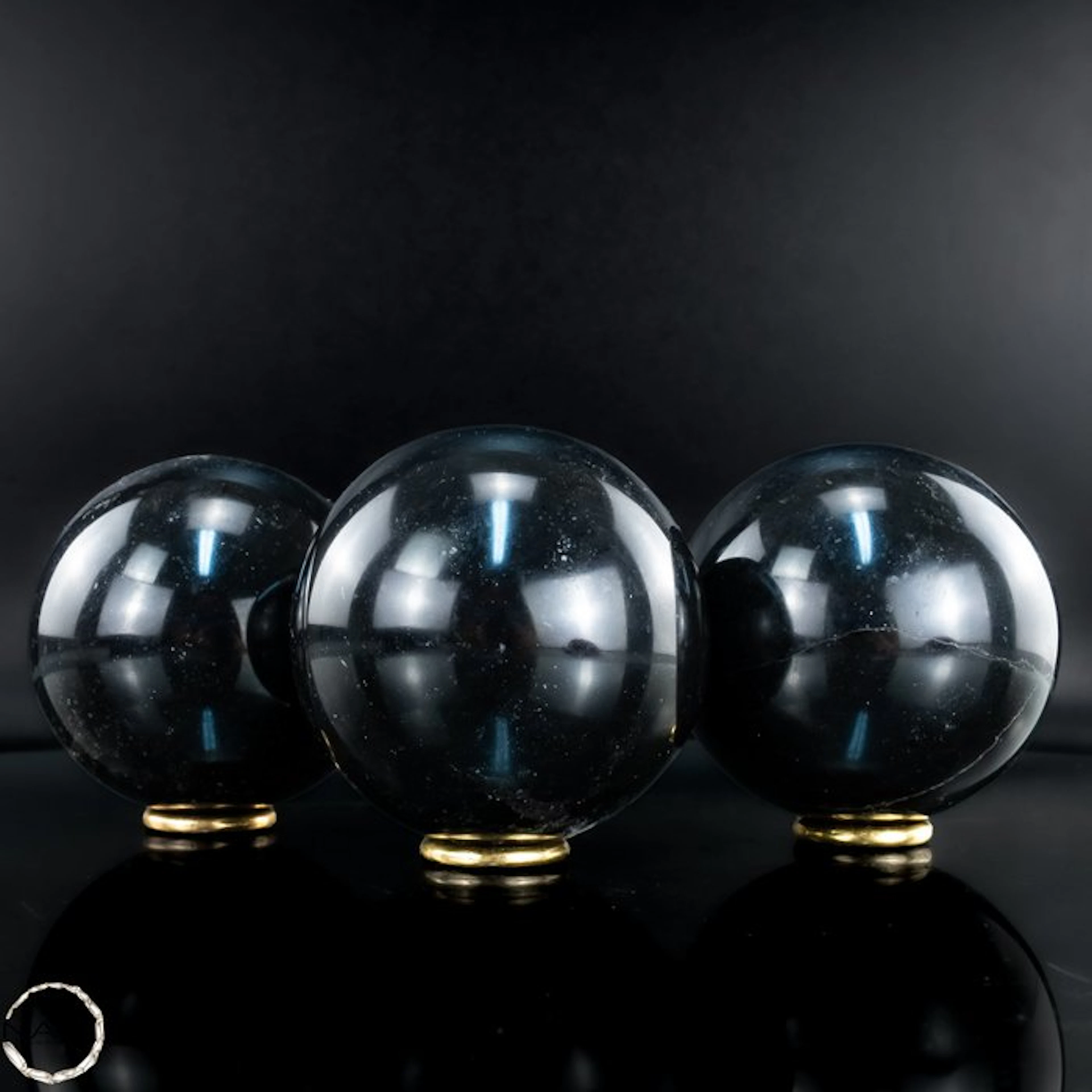 Timeless Strength – Black Tourmaline Sphere Set Powerful...