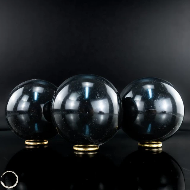 Timeless Strength – Black Tourmaline Sphere Set Powerful...