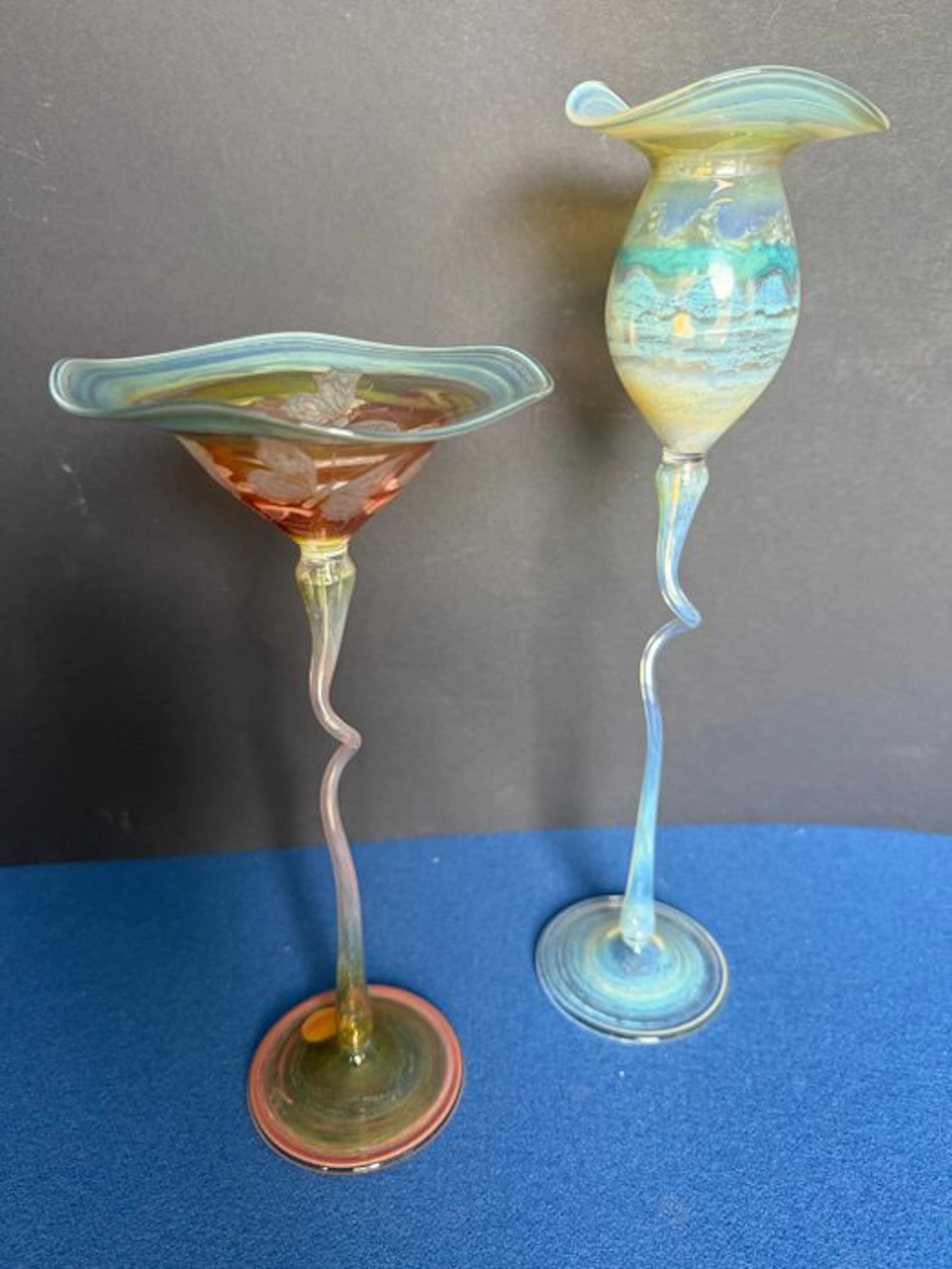 Jar (2) - Glass - Mouth-blown art object