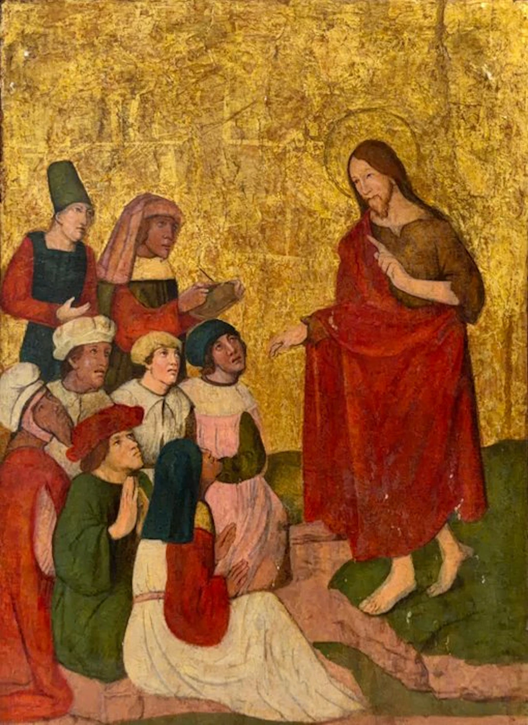 Scuola lombardo-alpina (XV) - Cristo predica alle folle