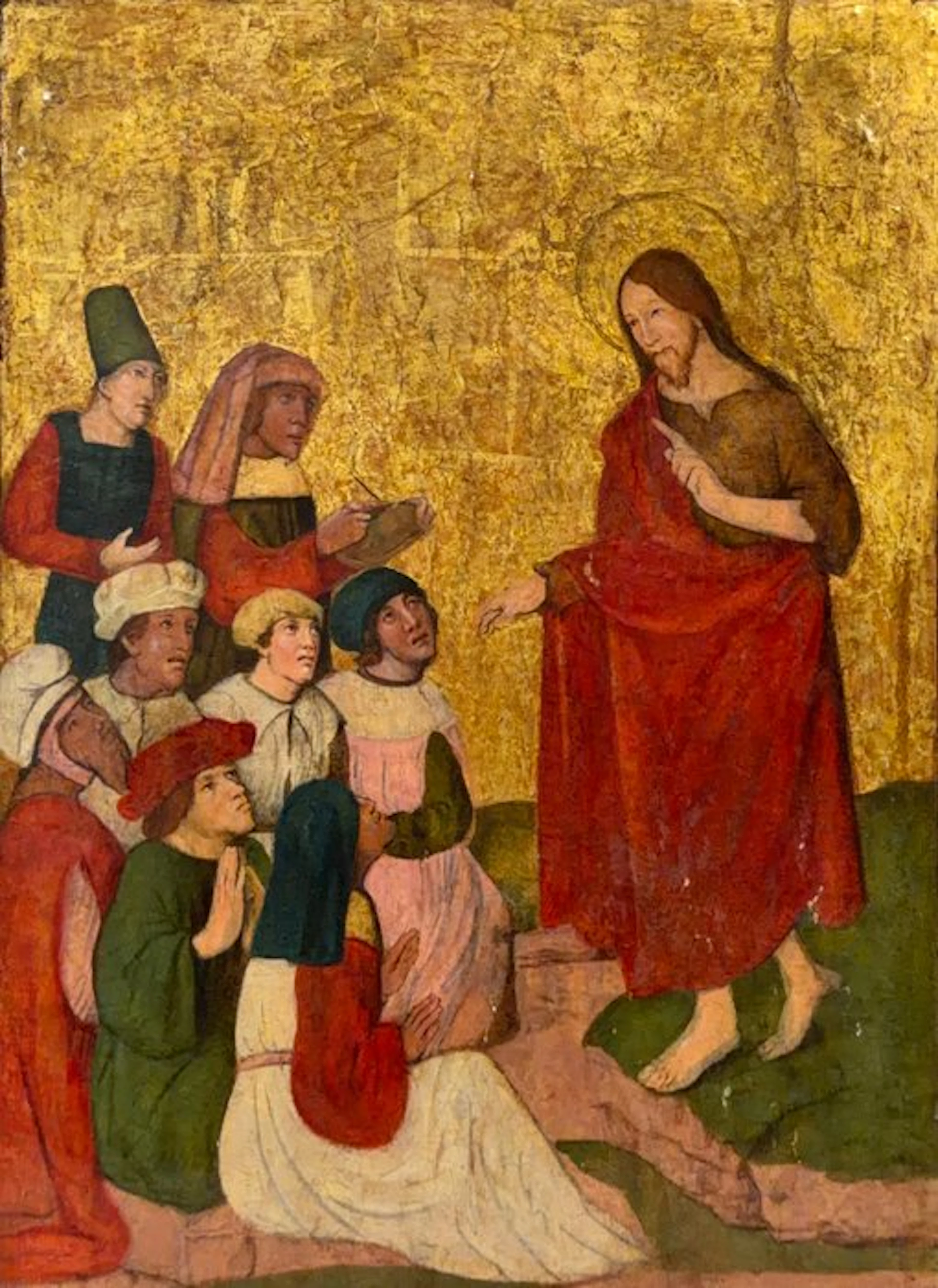 Scuola lombardo-alpina (XV) - Cristo predica alle folle