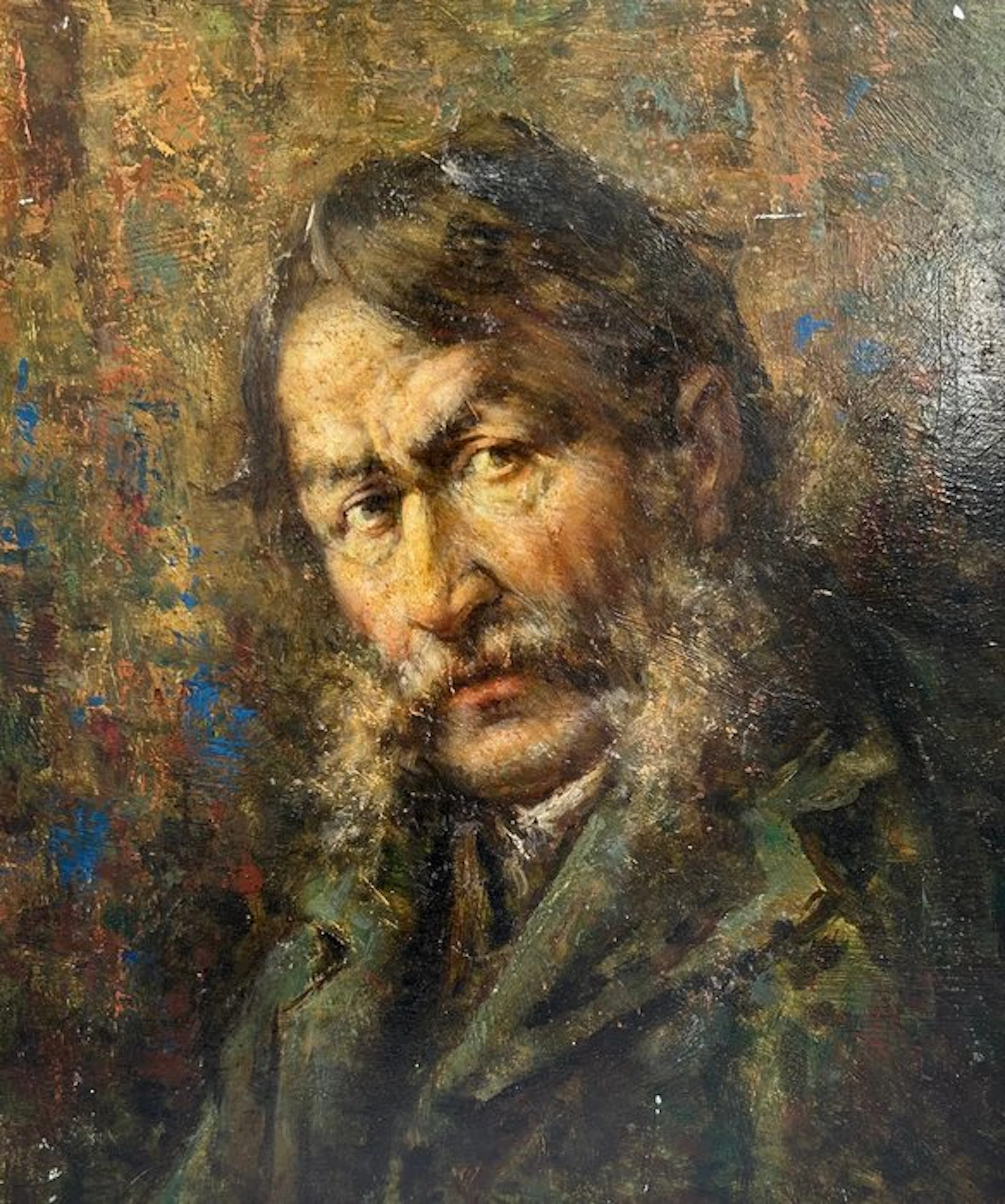 Nazzareno Sidoli (1879–1969) - Ritratto di Uomo con Baffi - NO RESERVE