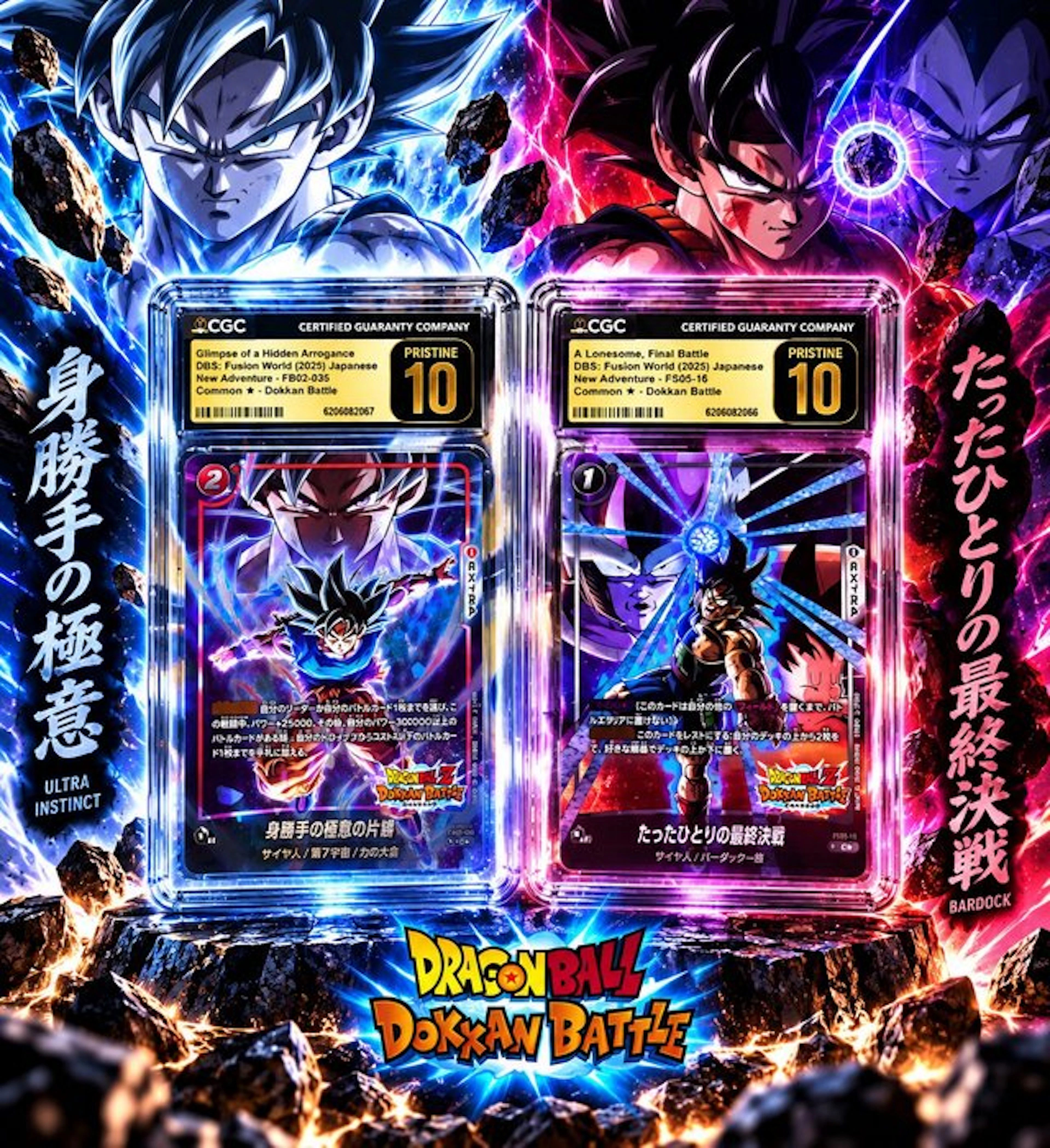 Bandai - 2 Graded card - Dragon Ball