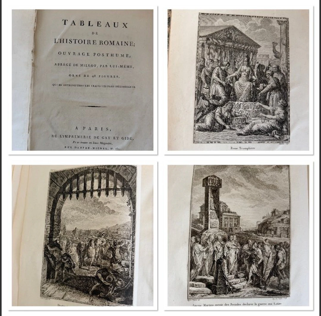 Abbé Millot/Gravelot - Tableaux de l’histoire Romaine - 1796