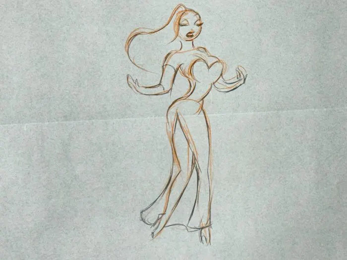 Jessica Rabbit Back Who Framed Roger Rabbit (1988) - 1 Original animation drawing of ...