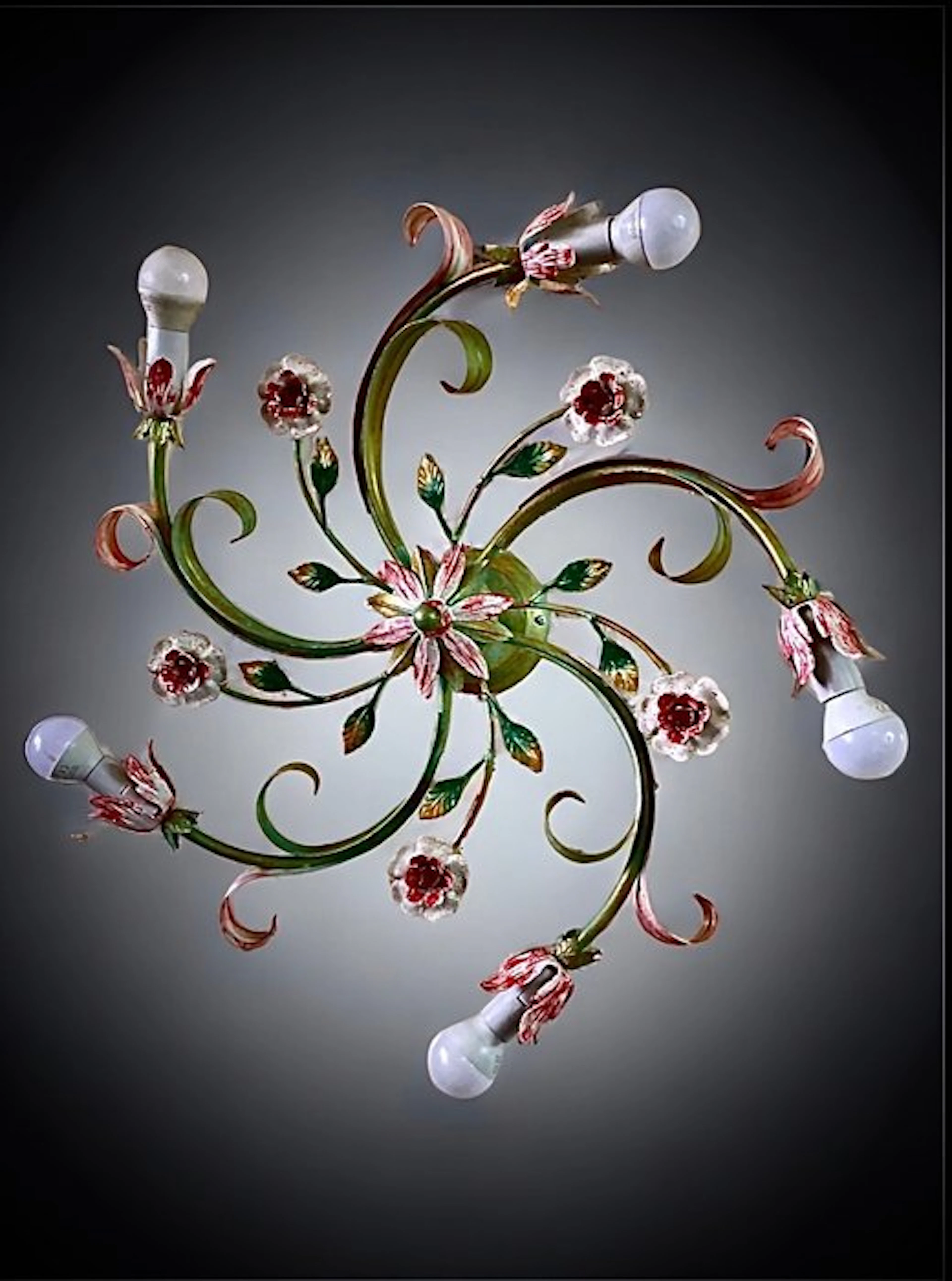 SLC Illumina - MG - Ceiling lamp - La Foglia - Wrought iron