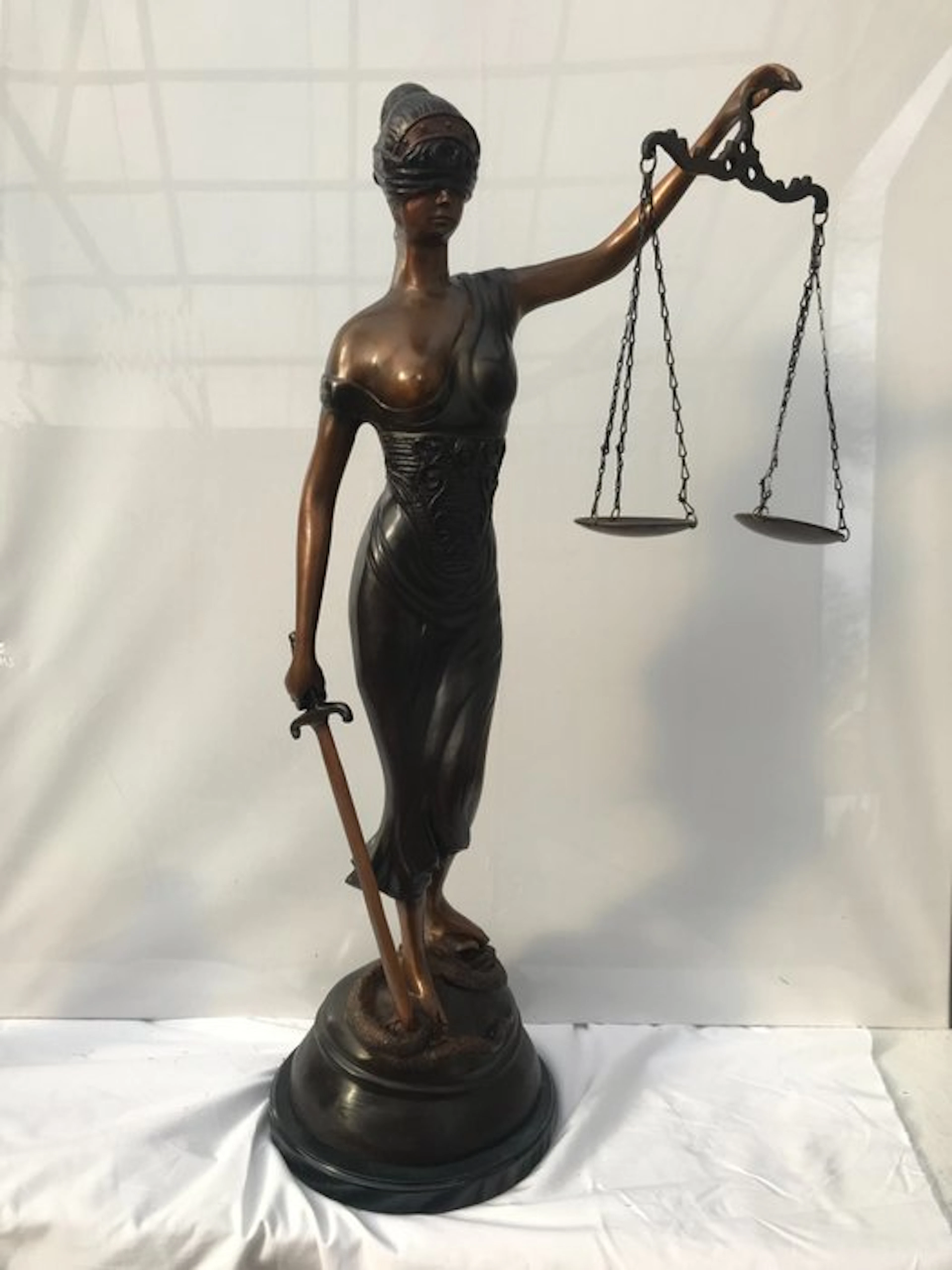 Lady Justice - XL - 50 cm - Figure - Bronze