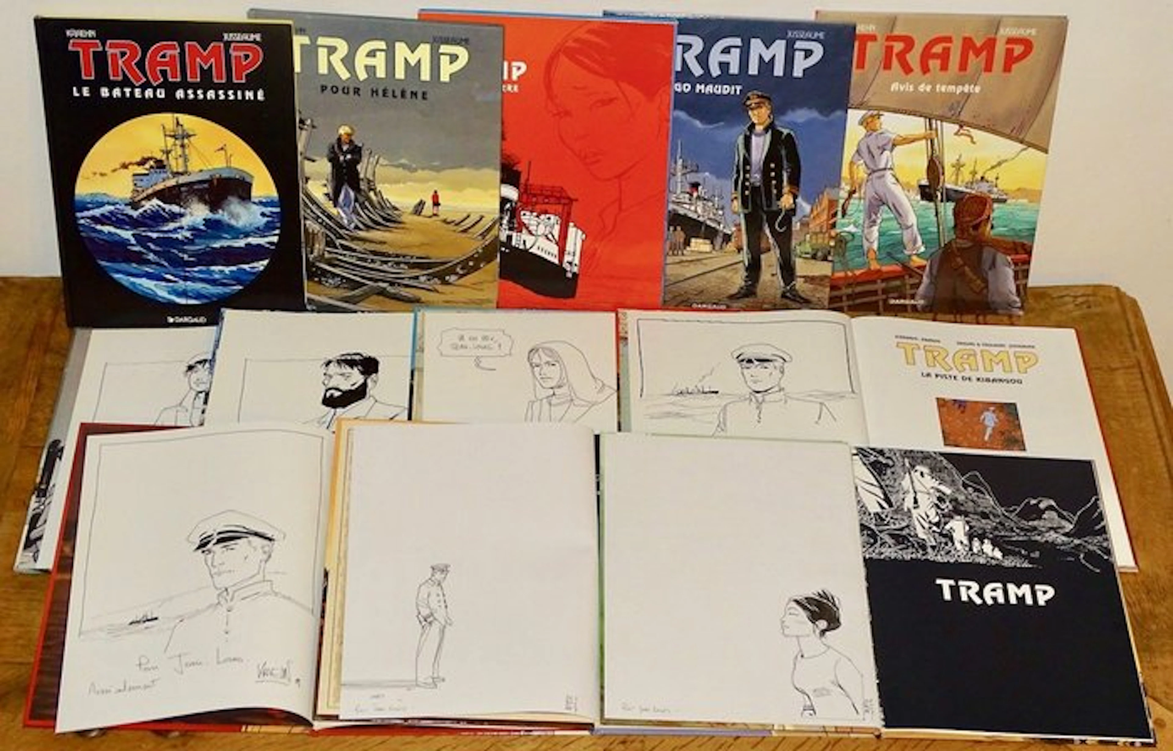 Tramp T1 à T11 + 4x ex-libris + 7x dédicace - 11x C - 11...