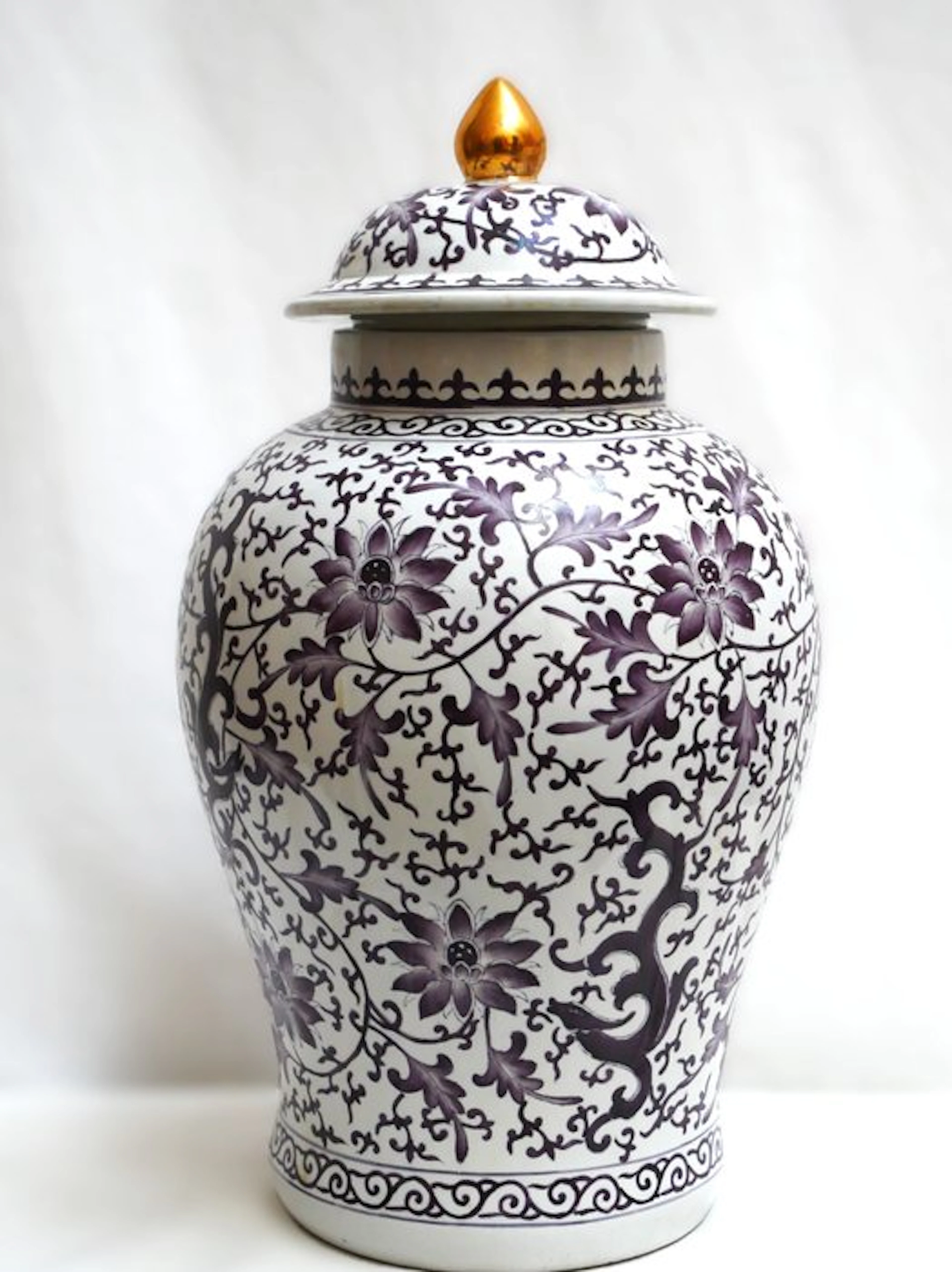 50cm - Lidded vase - Porcelain