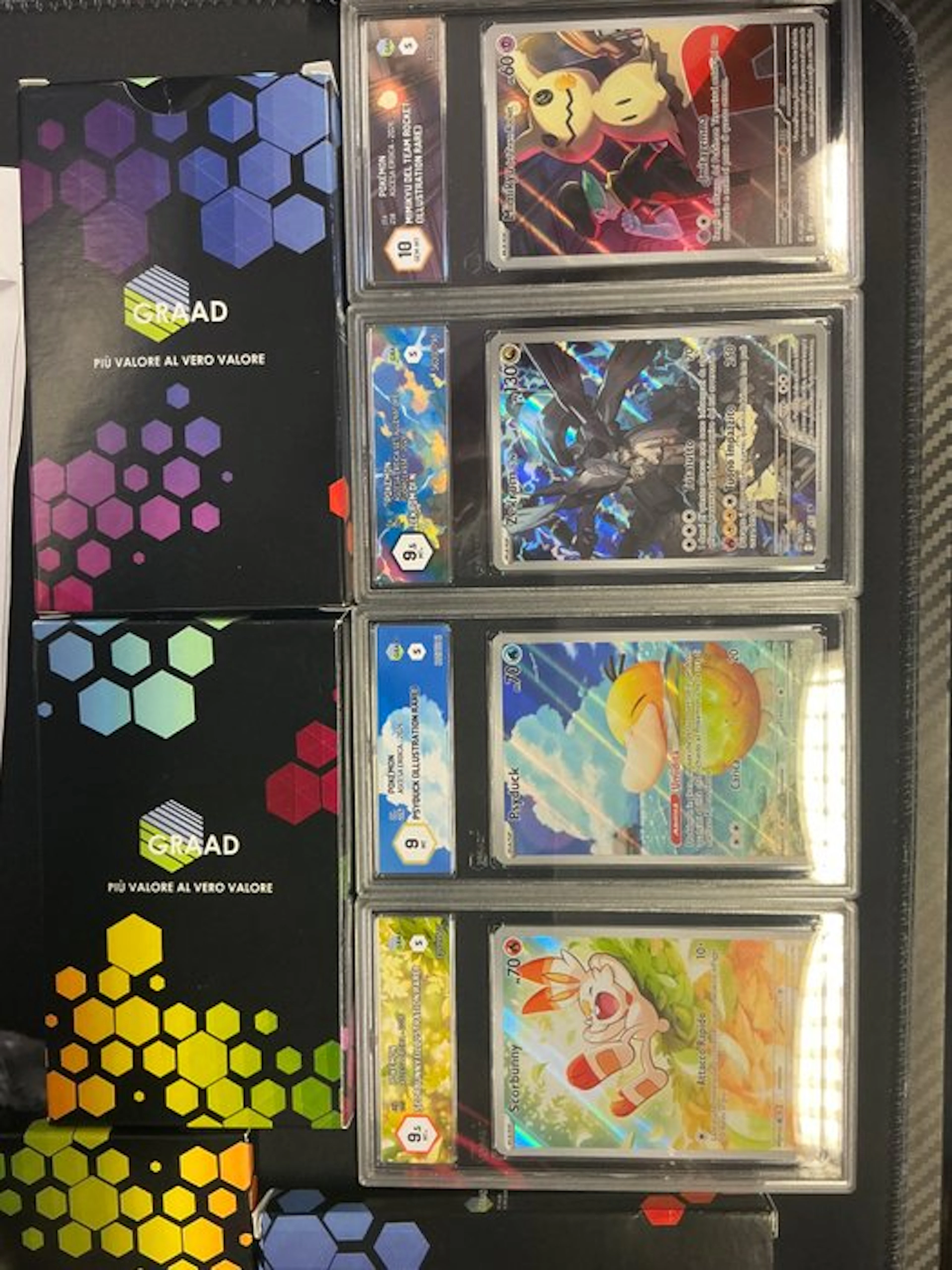 Pokémon - 4 Graded card - MIMIKYU -ZEKROM DI N...