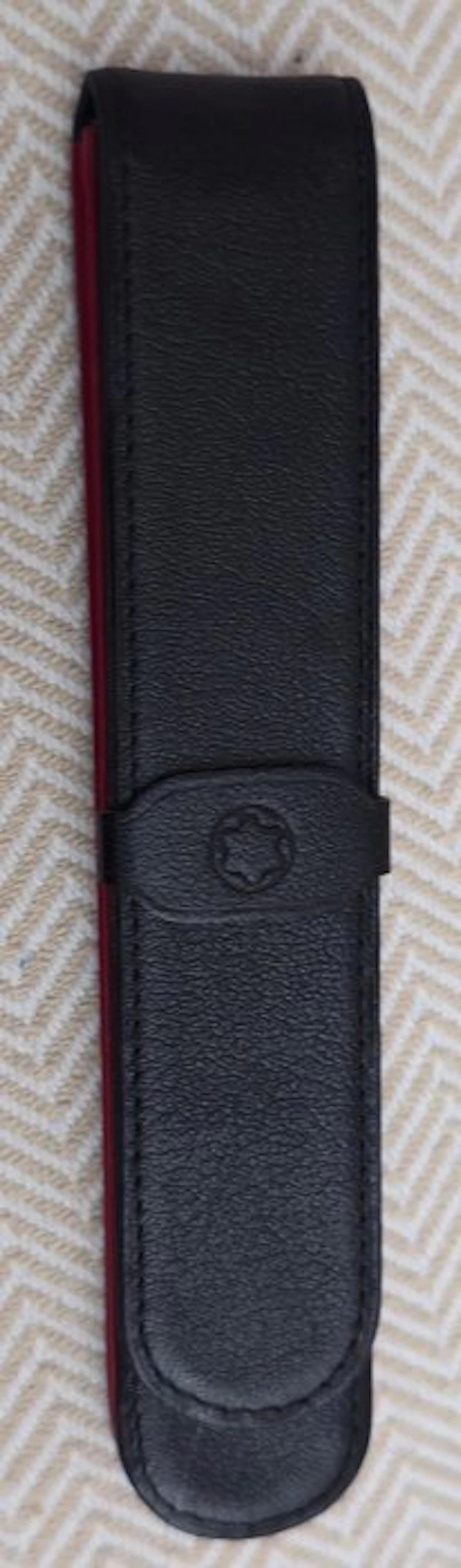 Montblanc - mont blanc funda de piel pluma boligrafo...